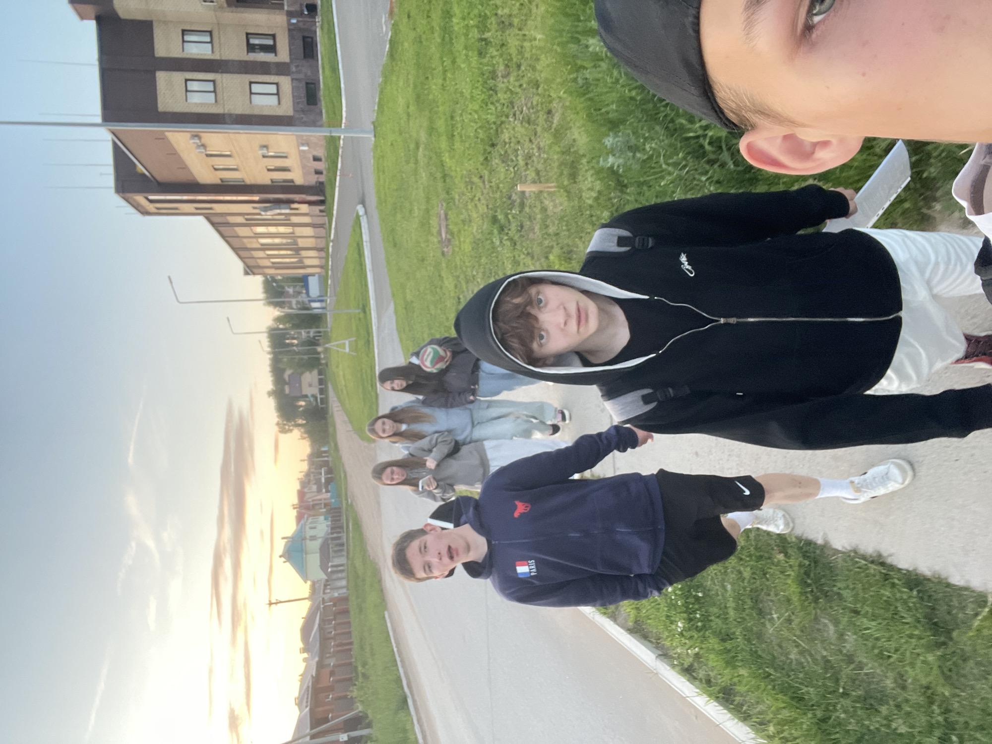 Daily life moments documented across Noviy, Russia during evening hours