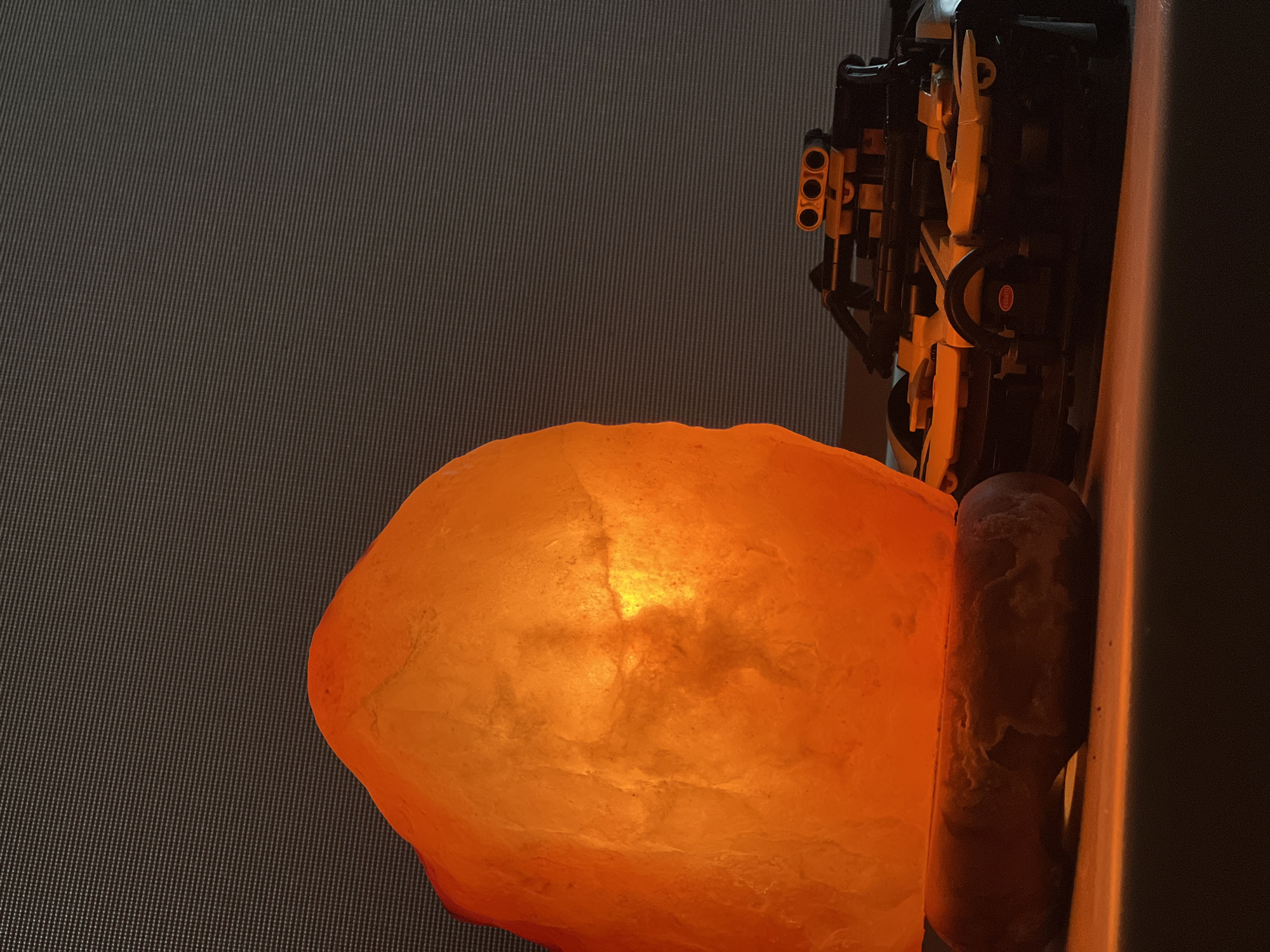 Anonymous photographer captures glowing Himalayan salt lamp still life series