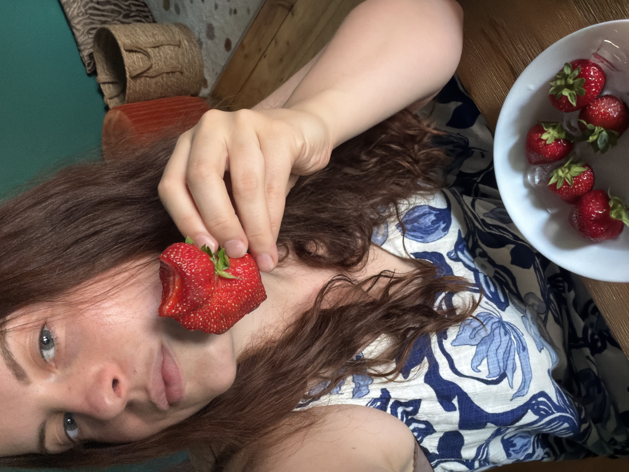 Strawberries and ice on a summer afternoon in Meisenheim
