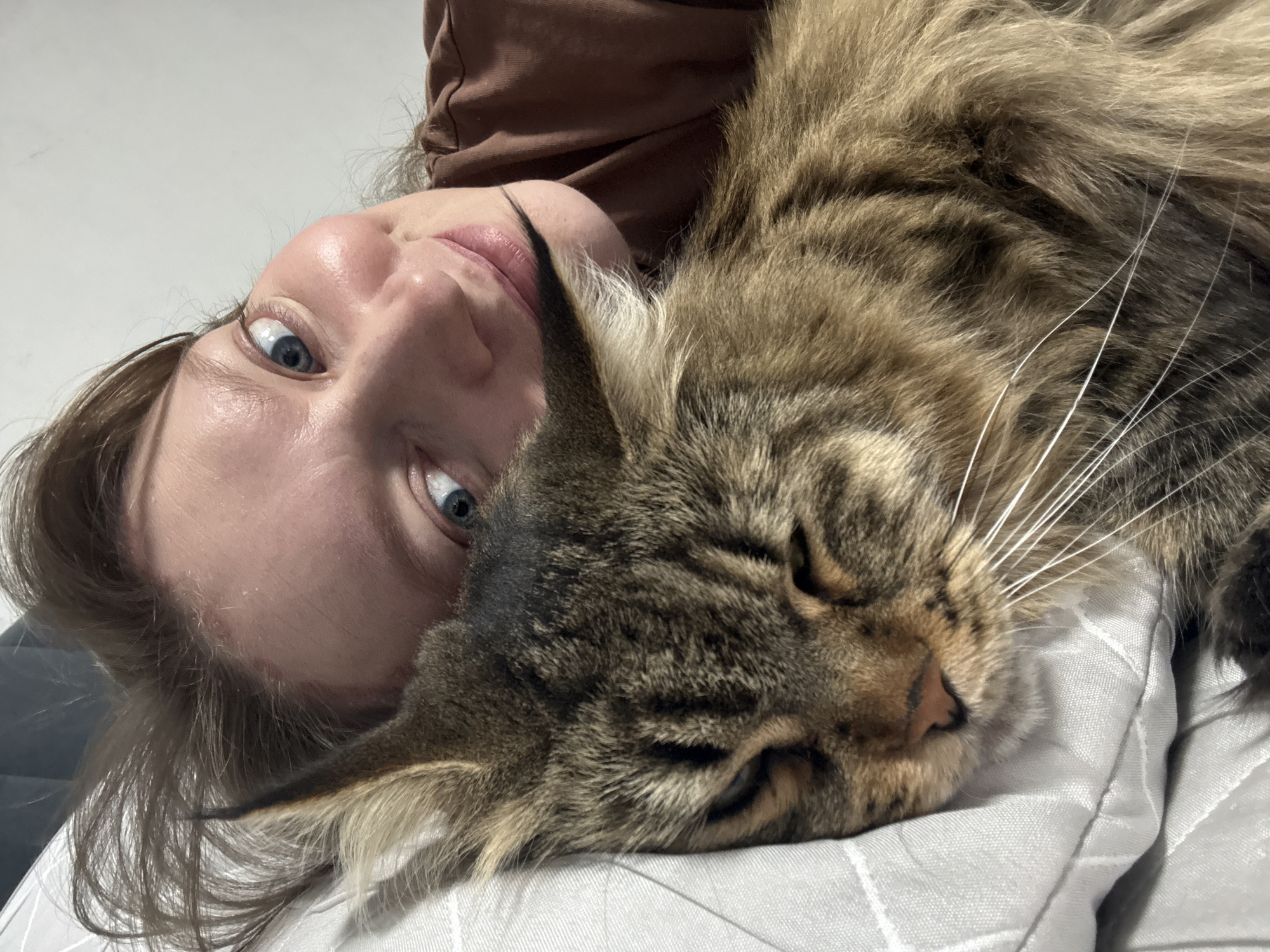 Woman photographed lying down in Izhevsk
