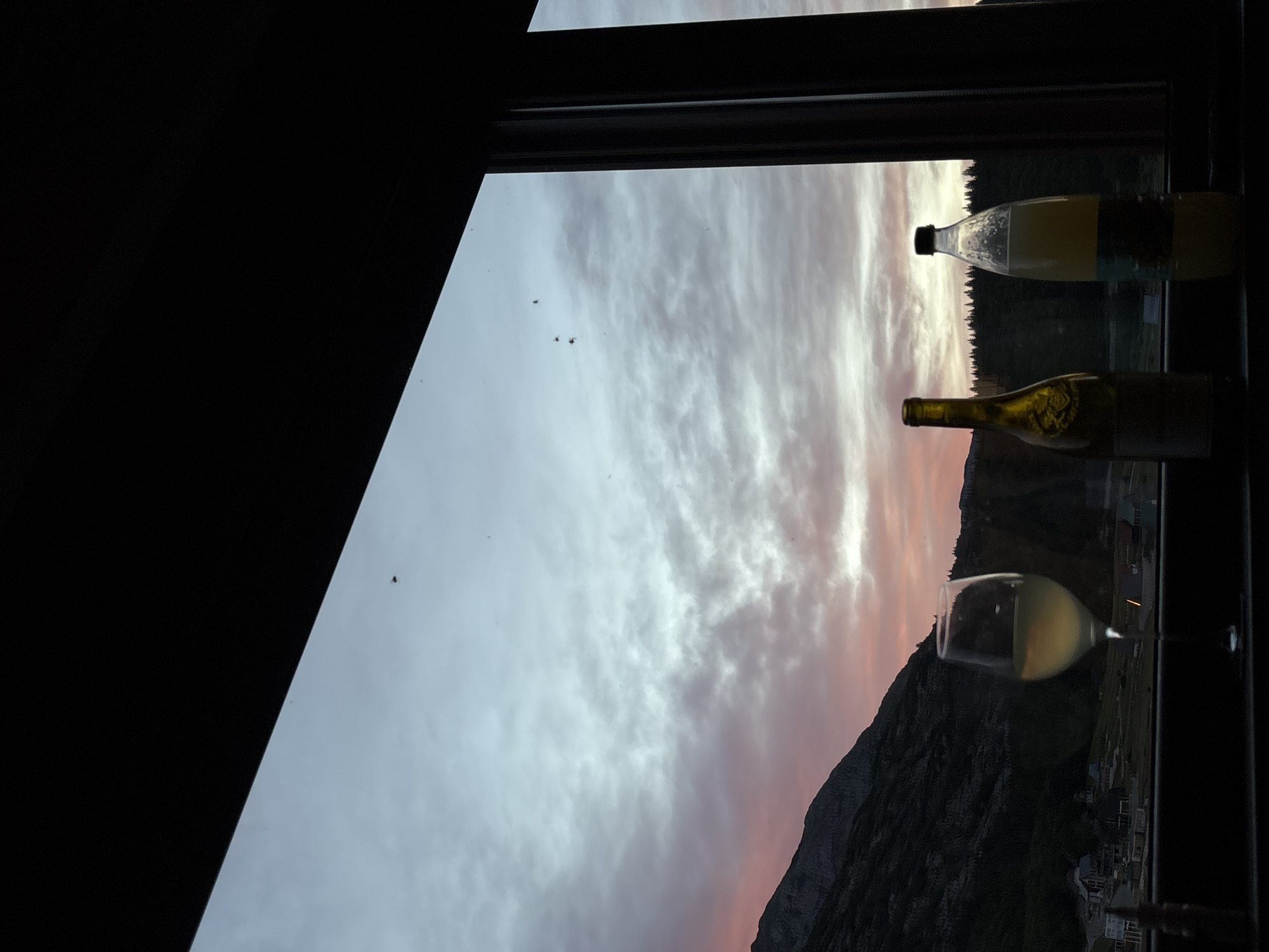 Sunset over mountains in Virak, Montenegro