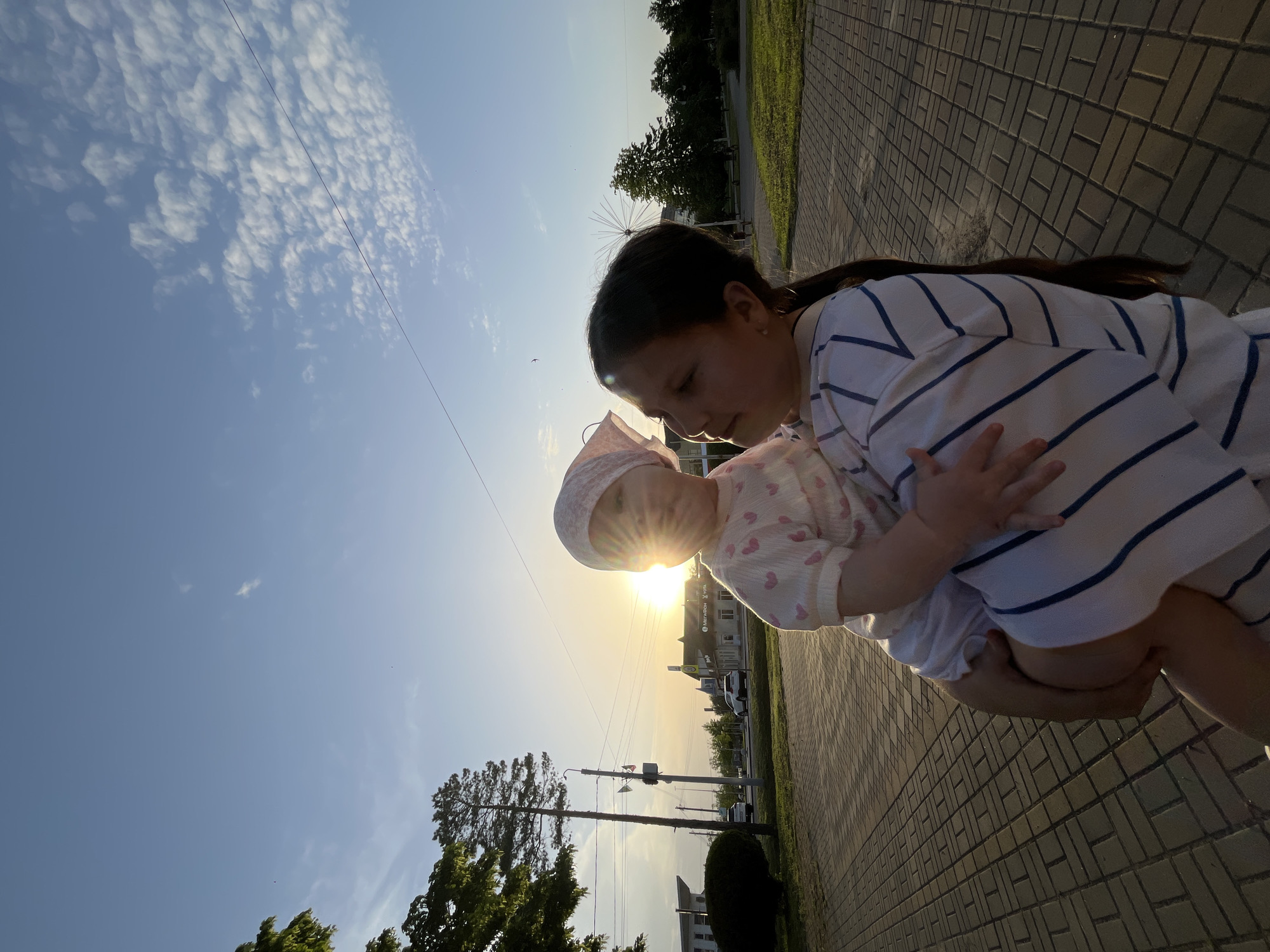 Family afternoon stroll documented in Novopokrovskaya, Russia