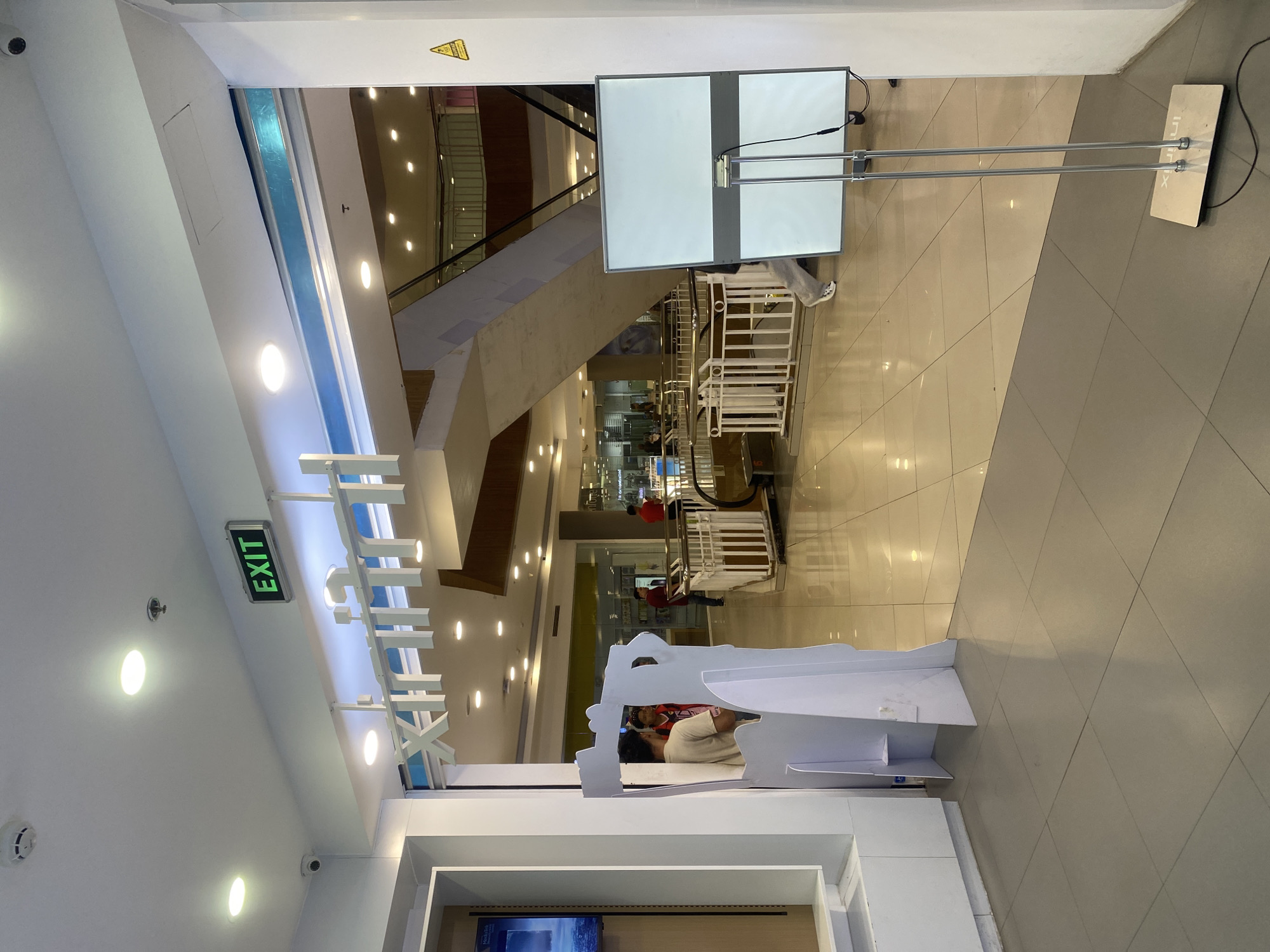 Browsing the electronics floor of a Davao City mall