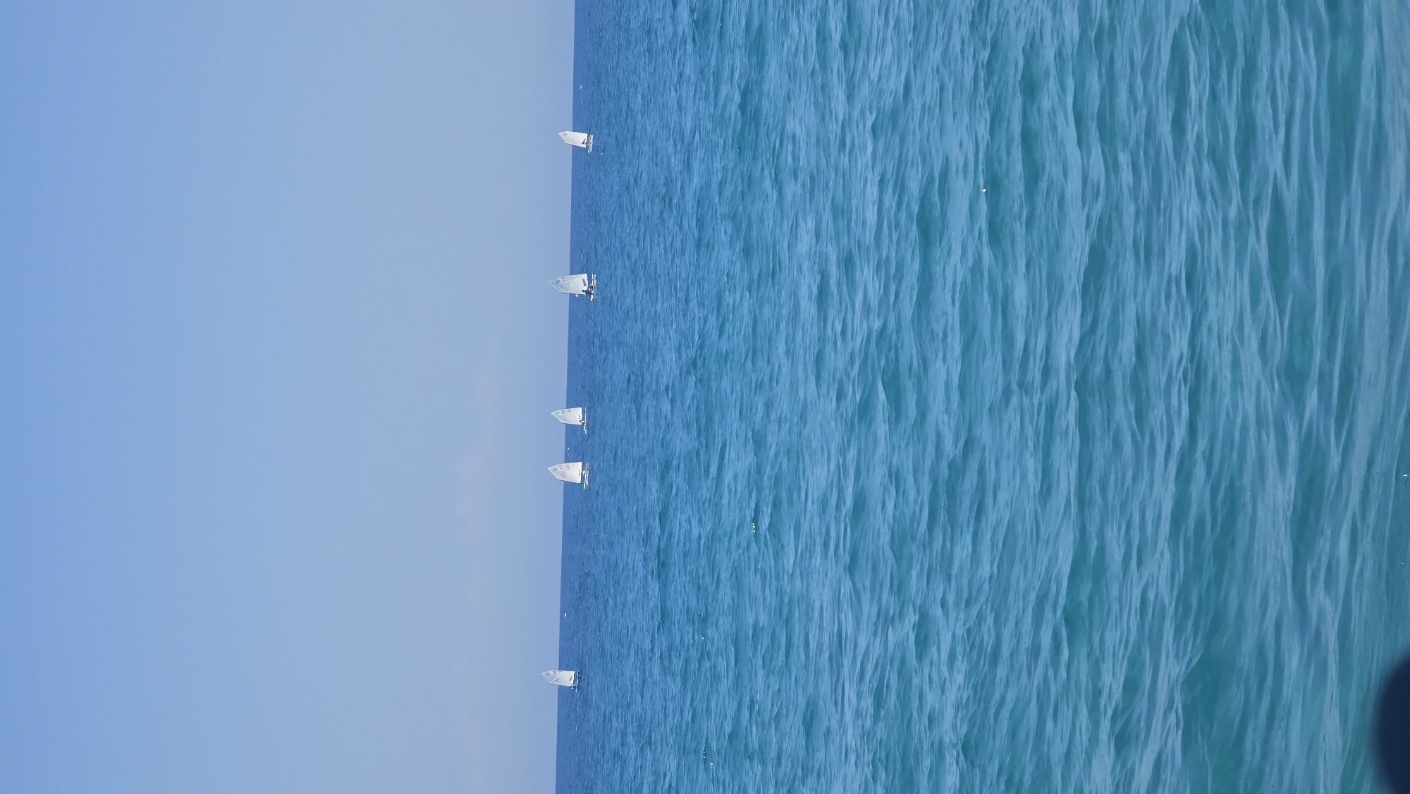 Summer water activity off the Karavas coast, Northern Cyprus