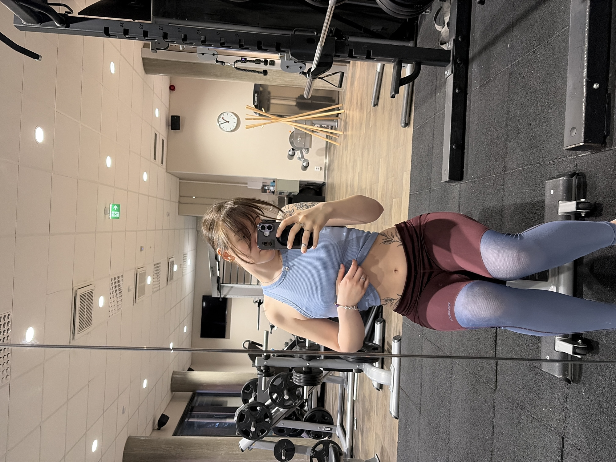 Evening gym session documented during sunset in Vantaa