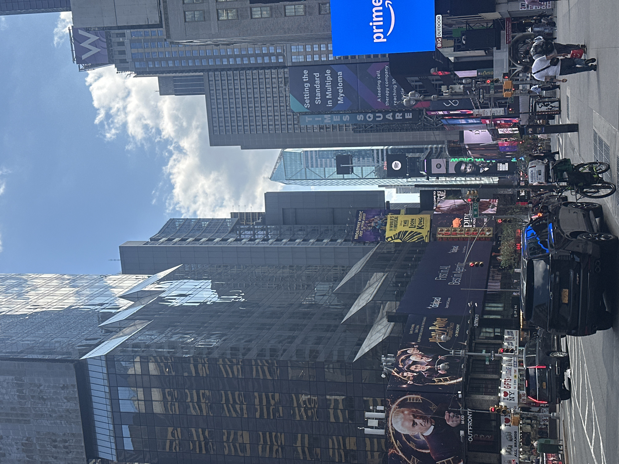 Evening street scenes documented in midtown Manhattan