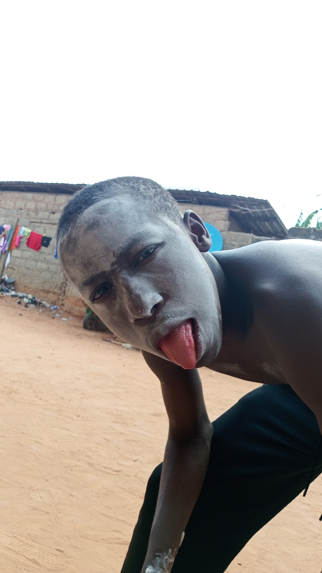 Colorful face paint tradition documented in Nigerian community