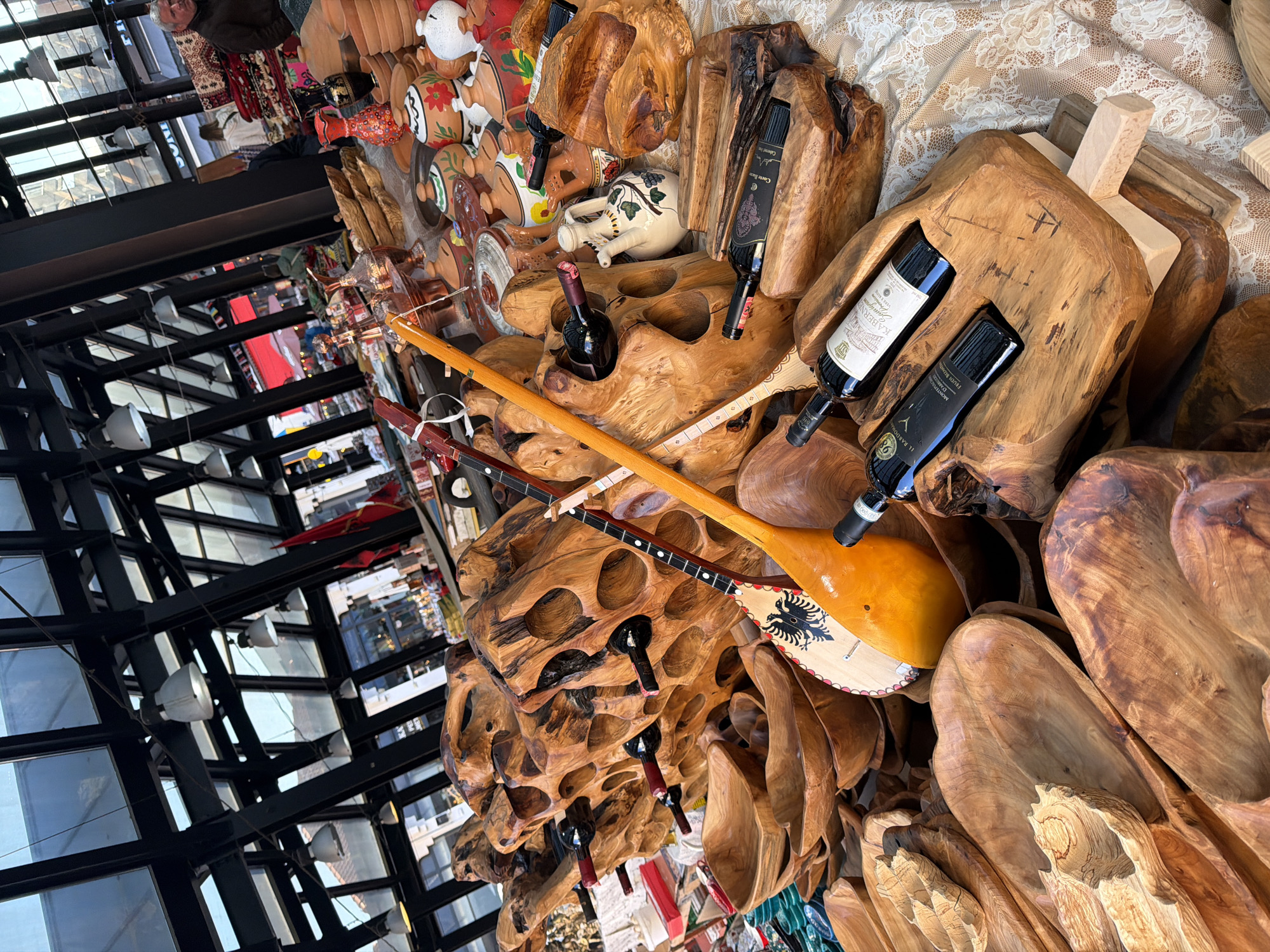 Traditional market vendors active in Tirana's New Bazaar