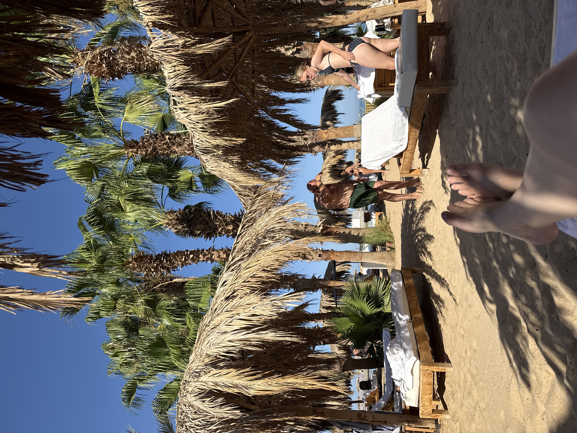 Afternoon on the Hurghada waterfront — beach, boats, and calm sea
