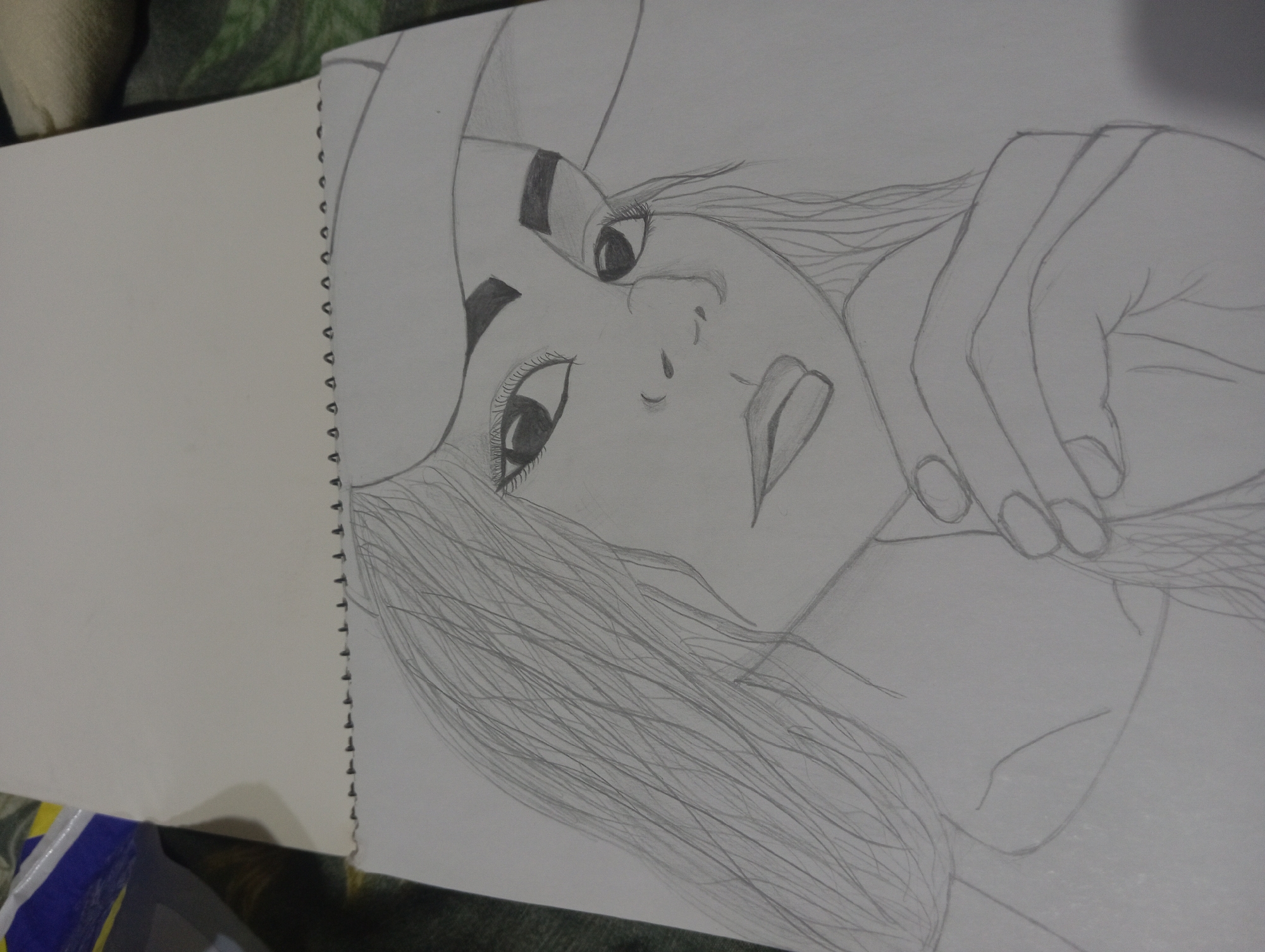 Pencil portrait sketches from a sketchbook session in Nurabad