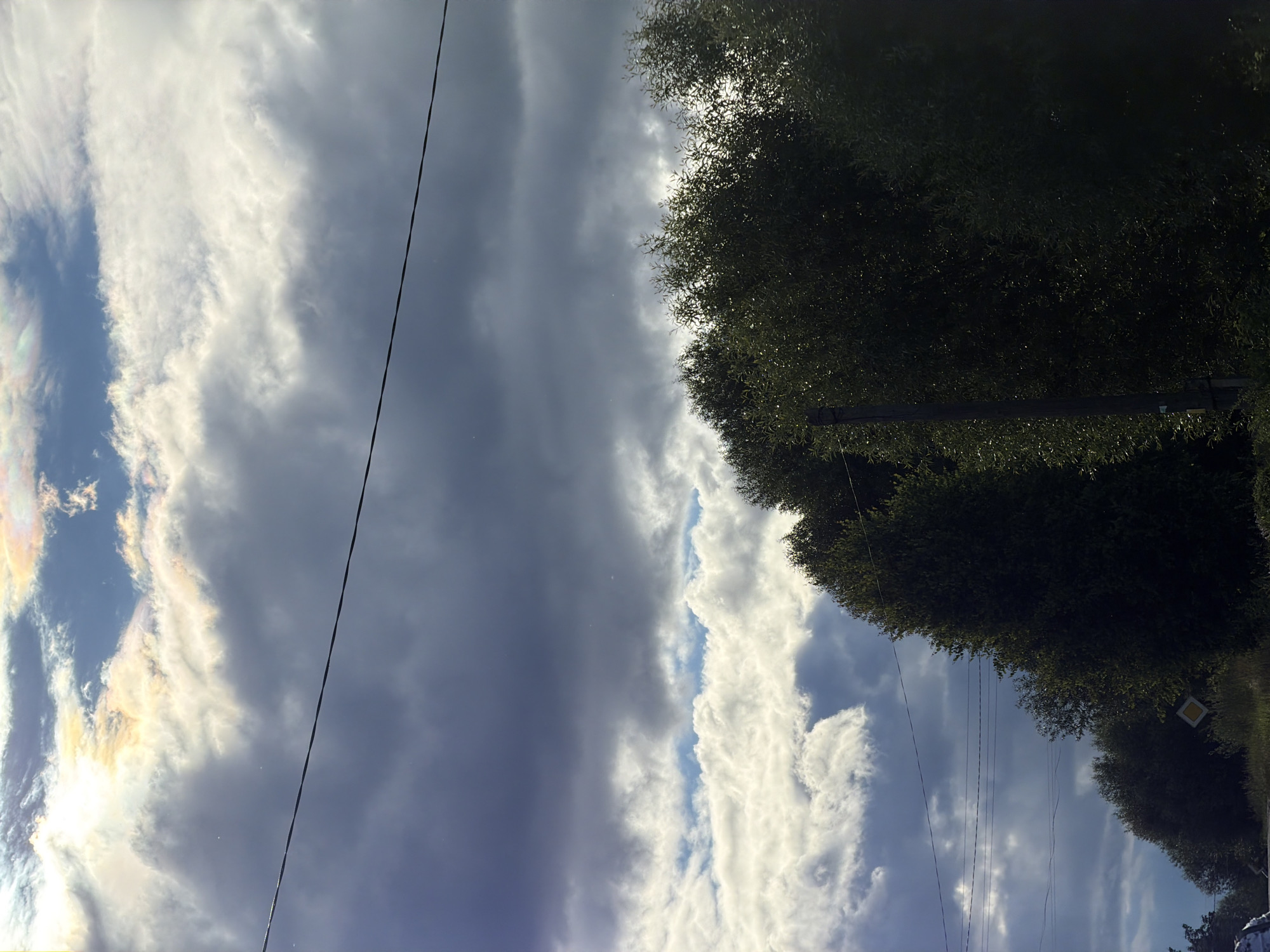 Summer afternoon in a small Russian village, skies and street scenes