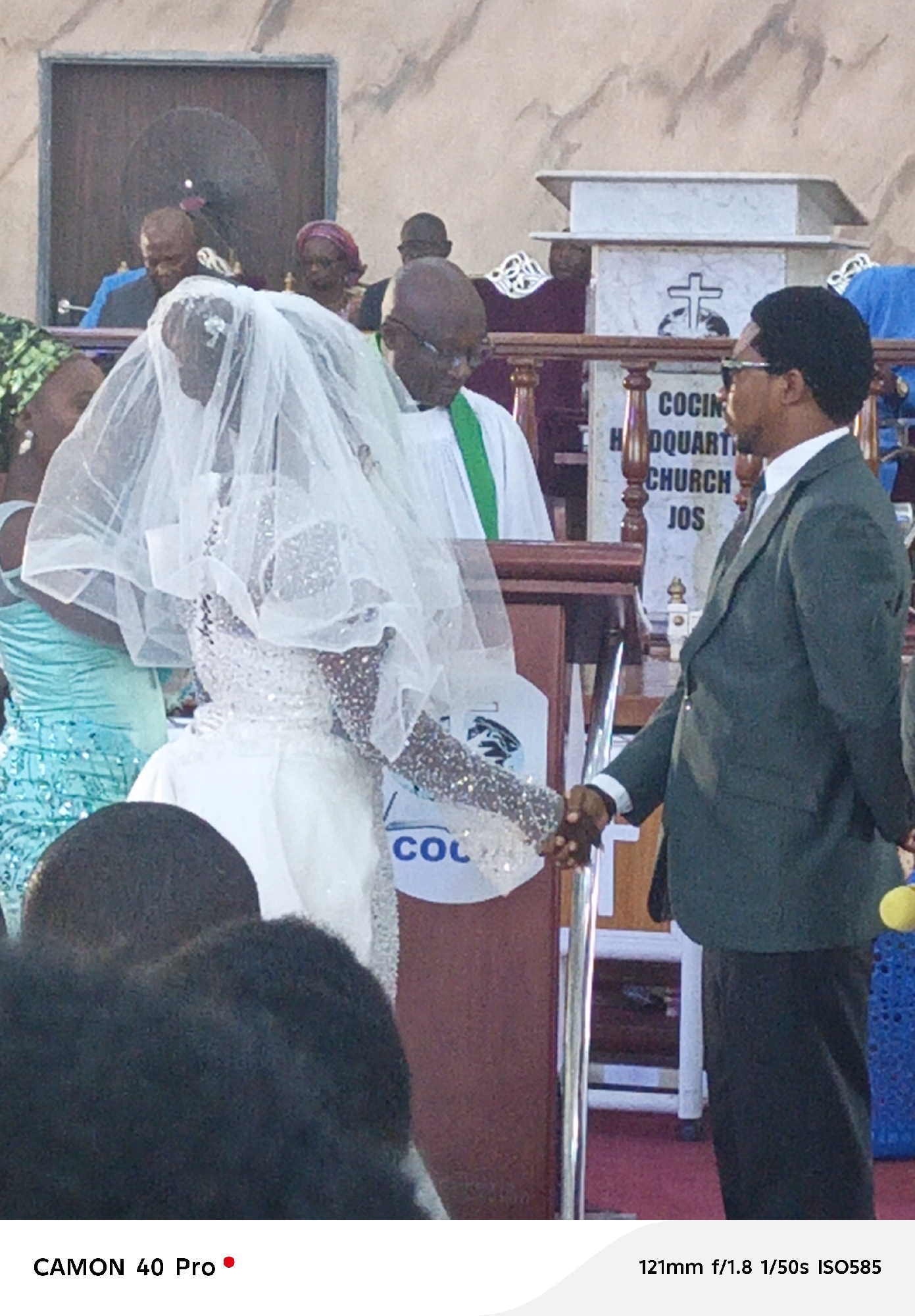 Church ceremony features women in traditional dress, graduation attire