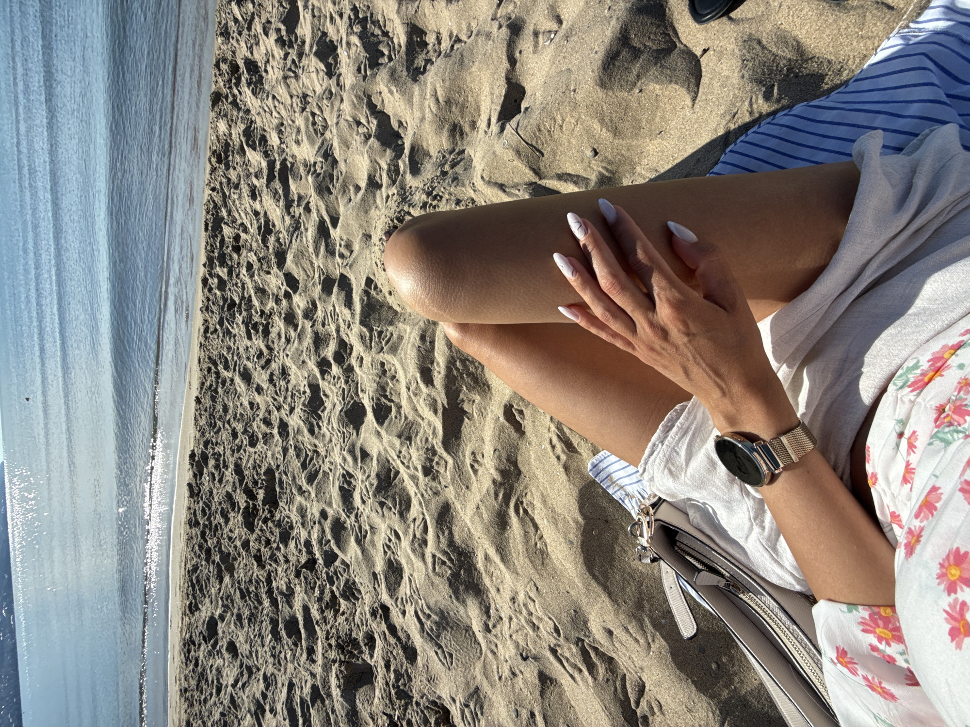 Lazy morning on the Black Sea beach in Nesebar