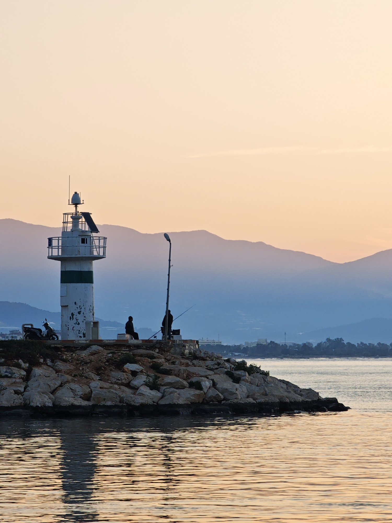 Dawn lighthouse scene captured along Finike's Mediterranean coast
