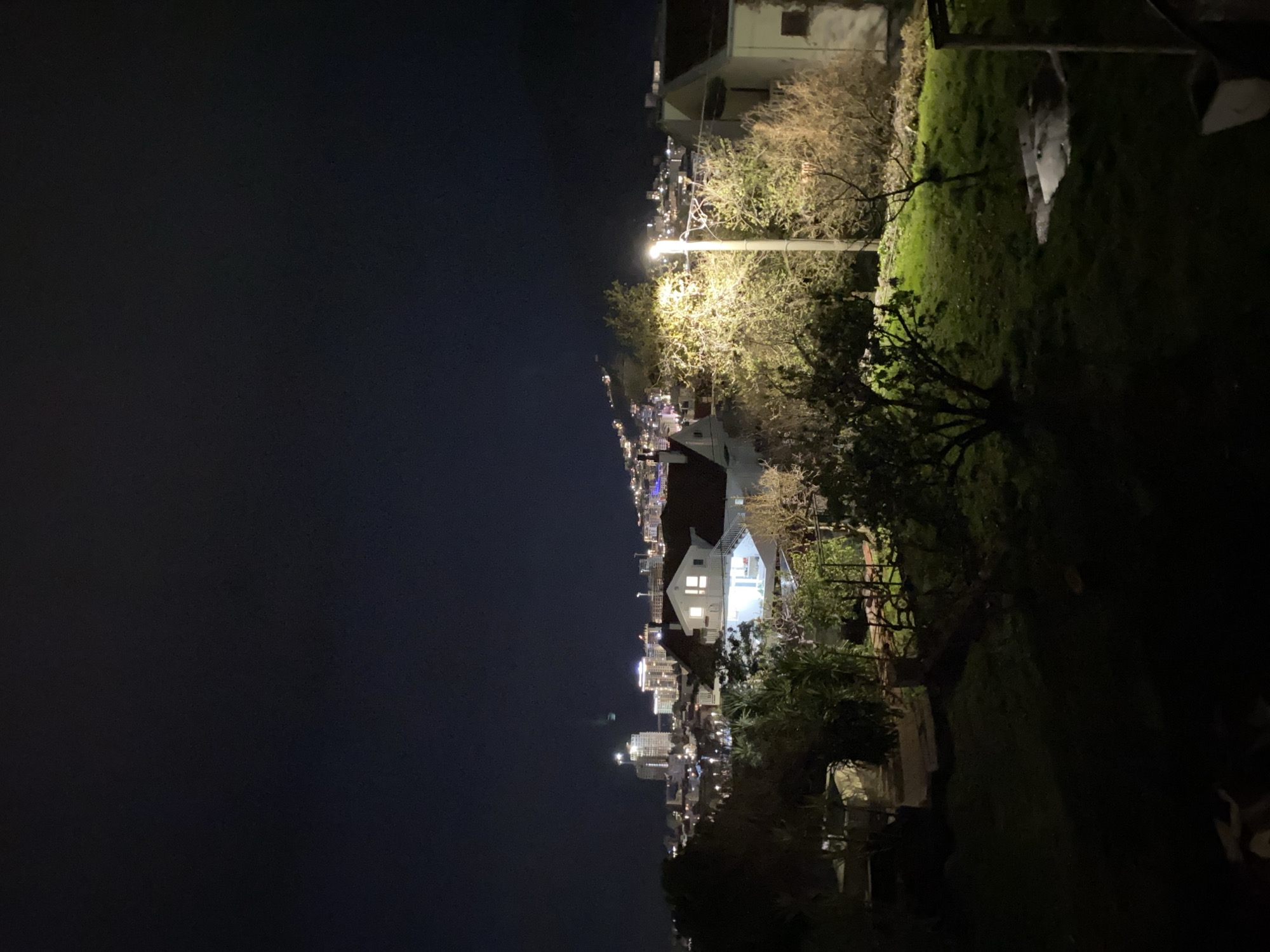 Nighttime urban scenes documented across Budva, Montenegro