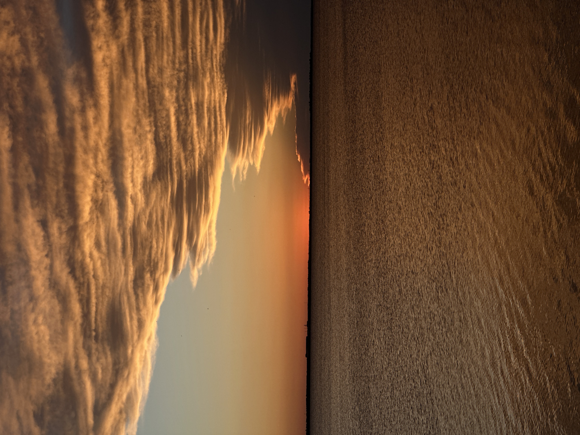 Sunset observed over calm waters in Kokshetau, Kazakhstan
