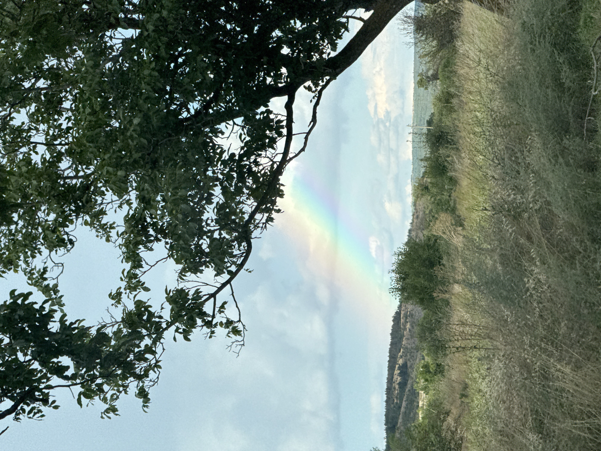 Rainbow over rural Bulgaria after a summer storm