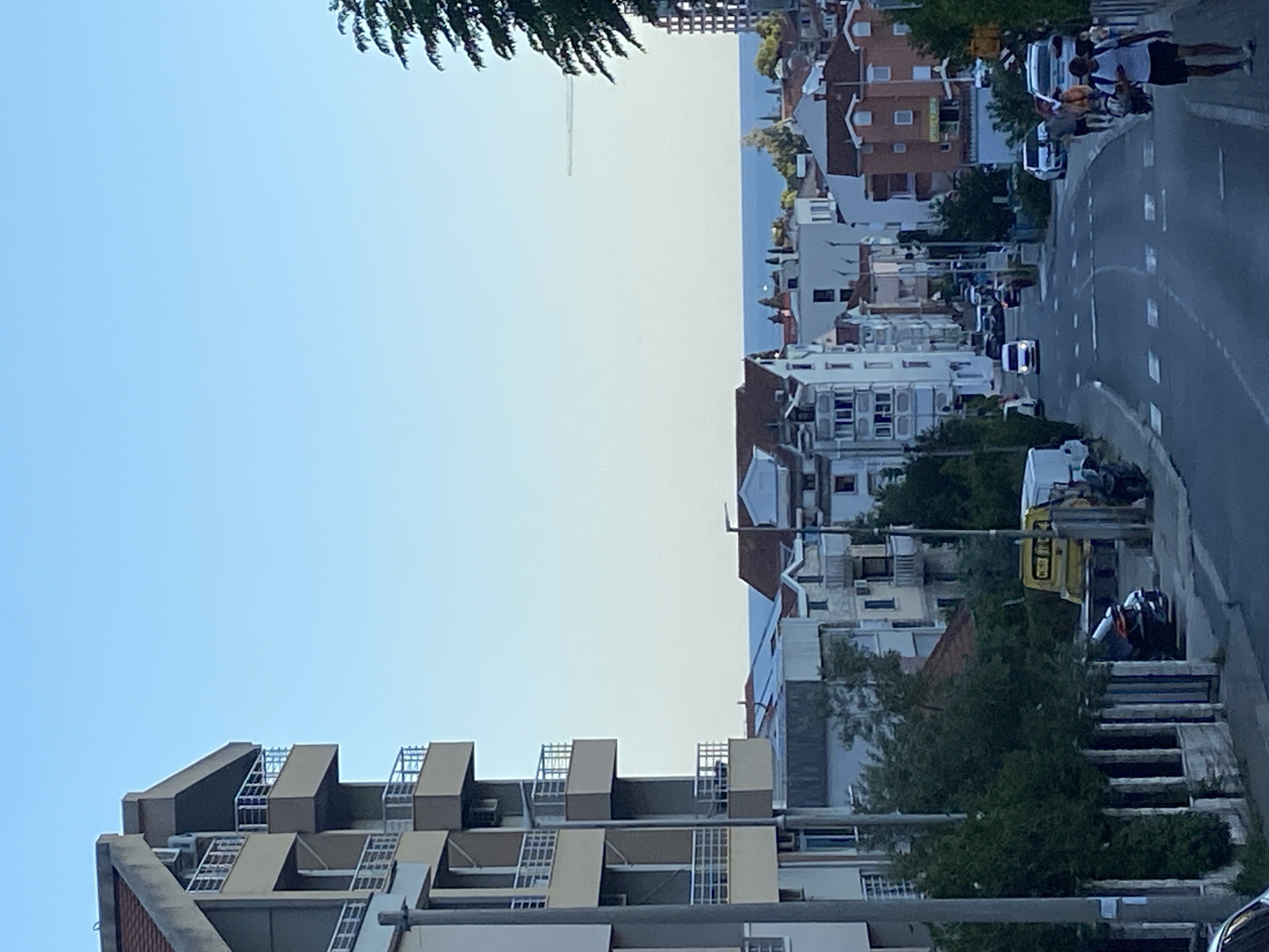 Street view and ceramic window decor in Budva, Montenegro
