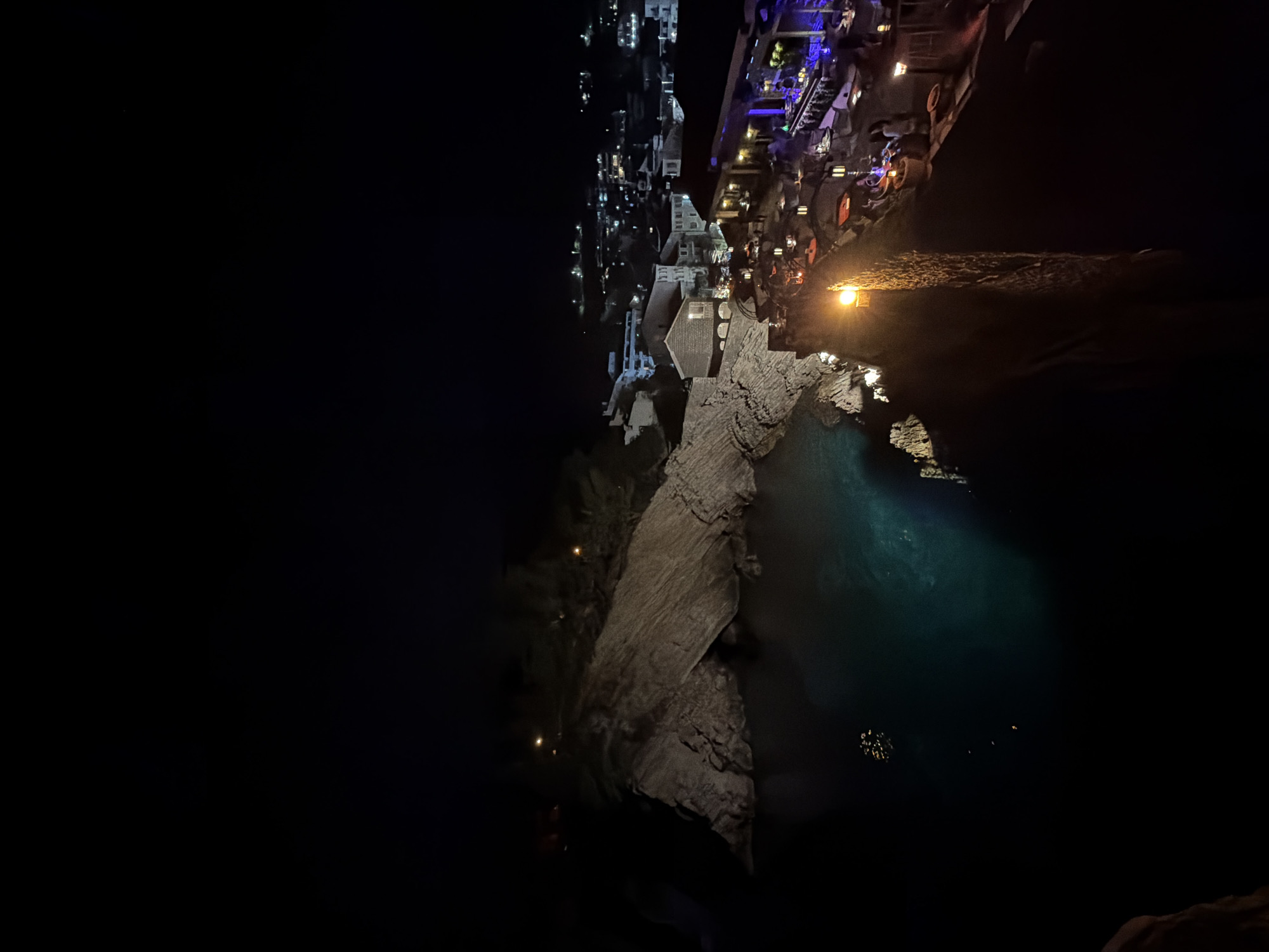 Summer night along the Petrovac waterfront, Montenegro