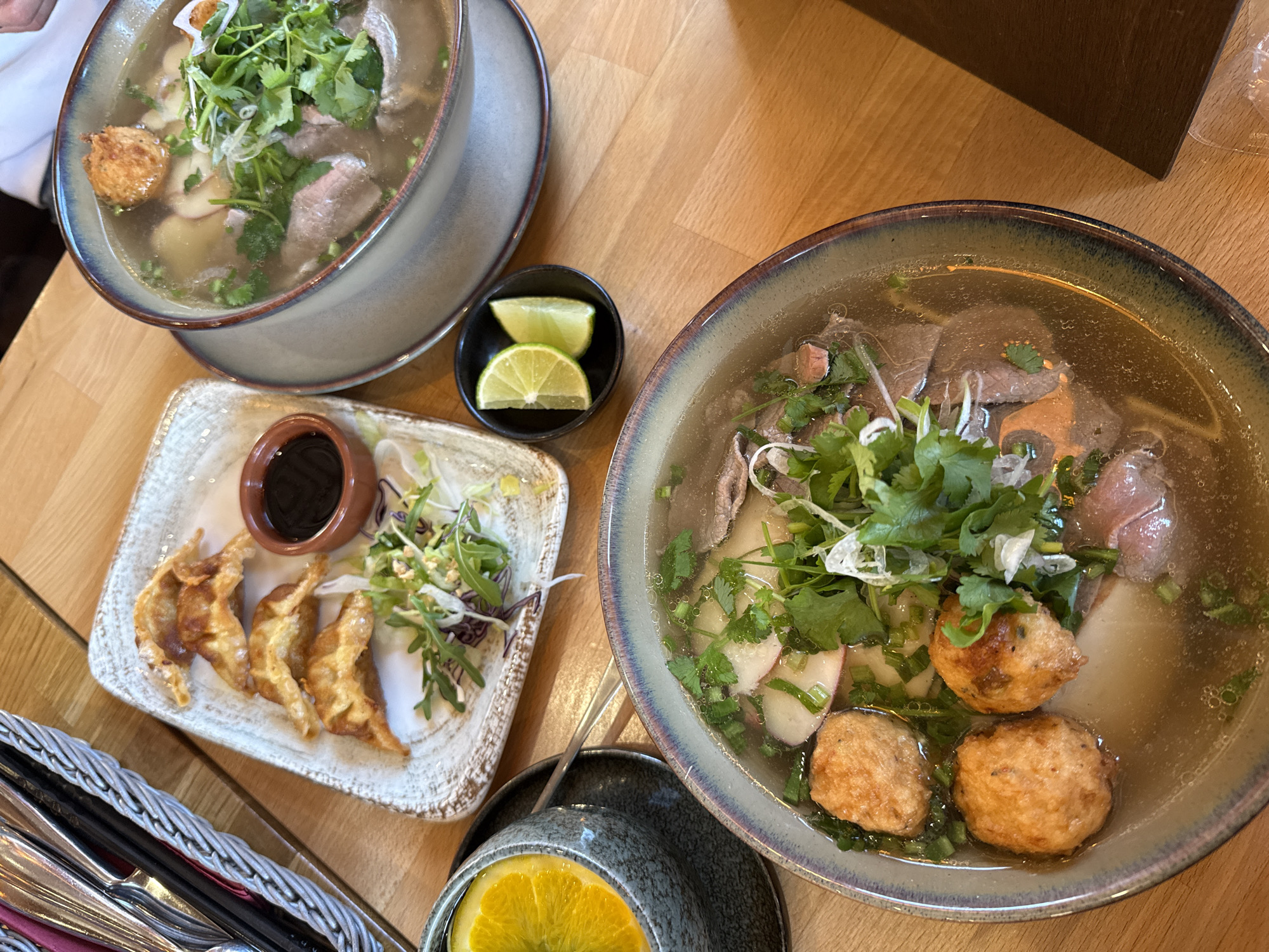 Vietnamese pho lunch documented in Senftenberg, Germany