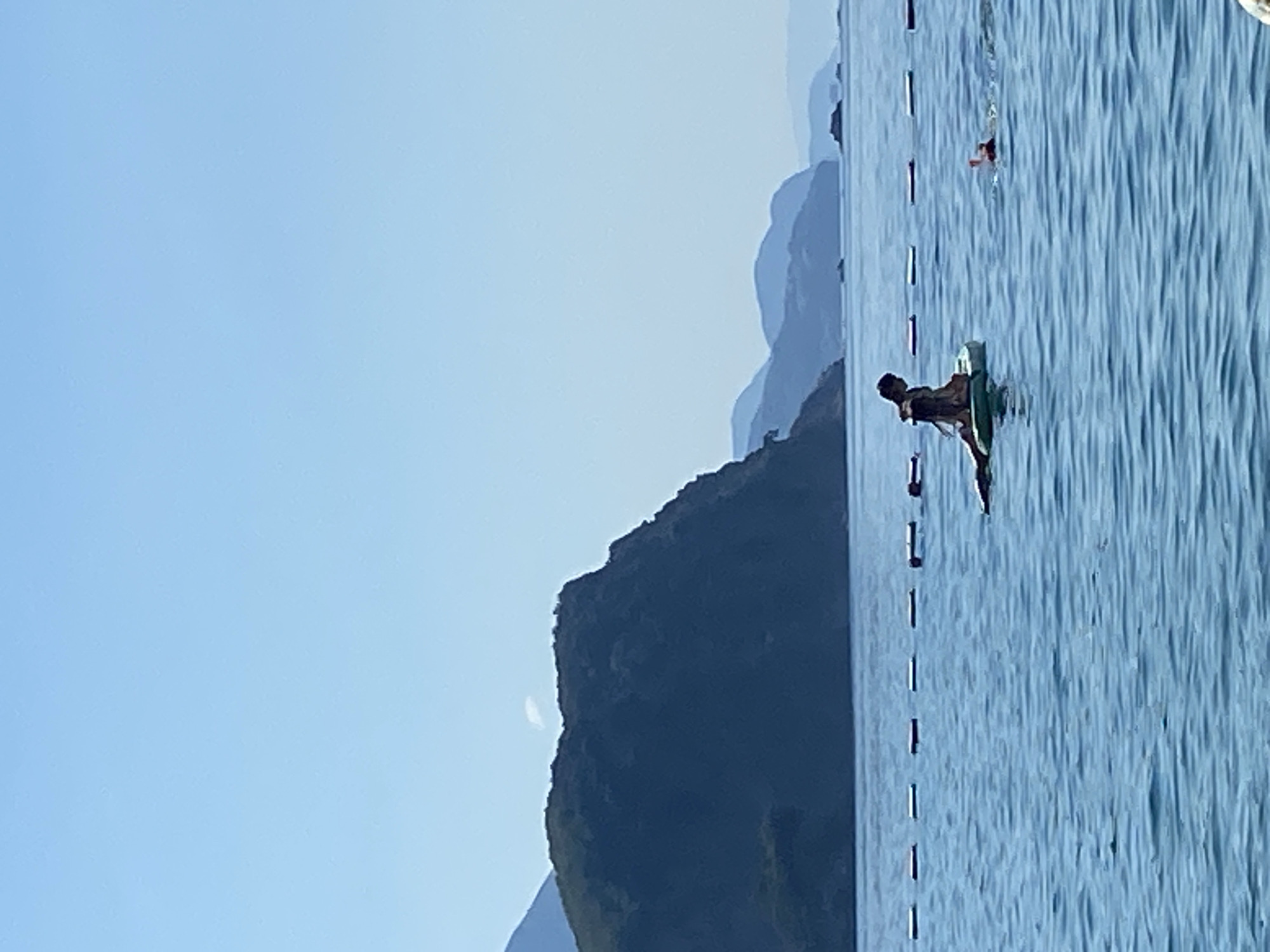 Lazy summer morning on the water in Budva, Montenegro