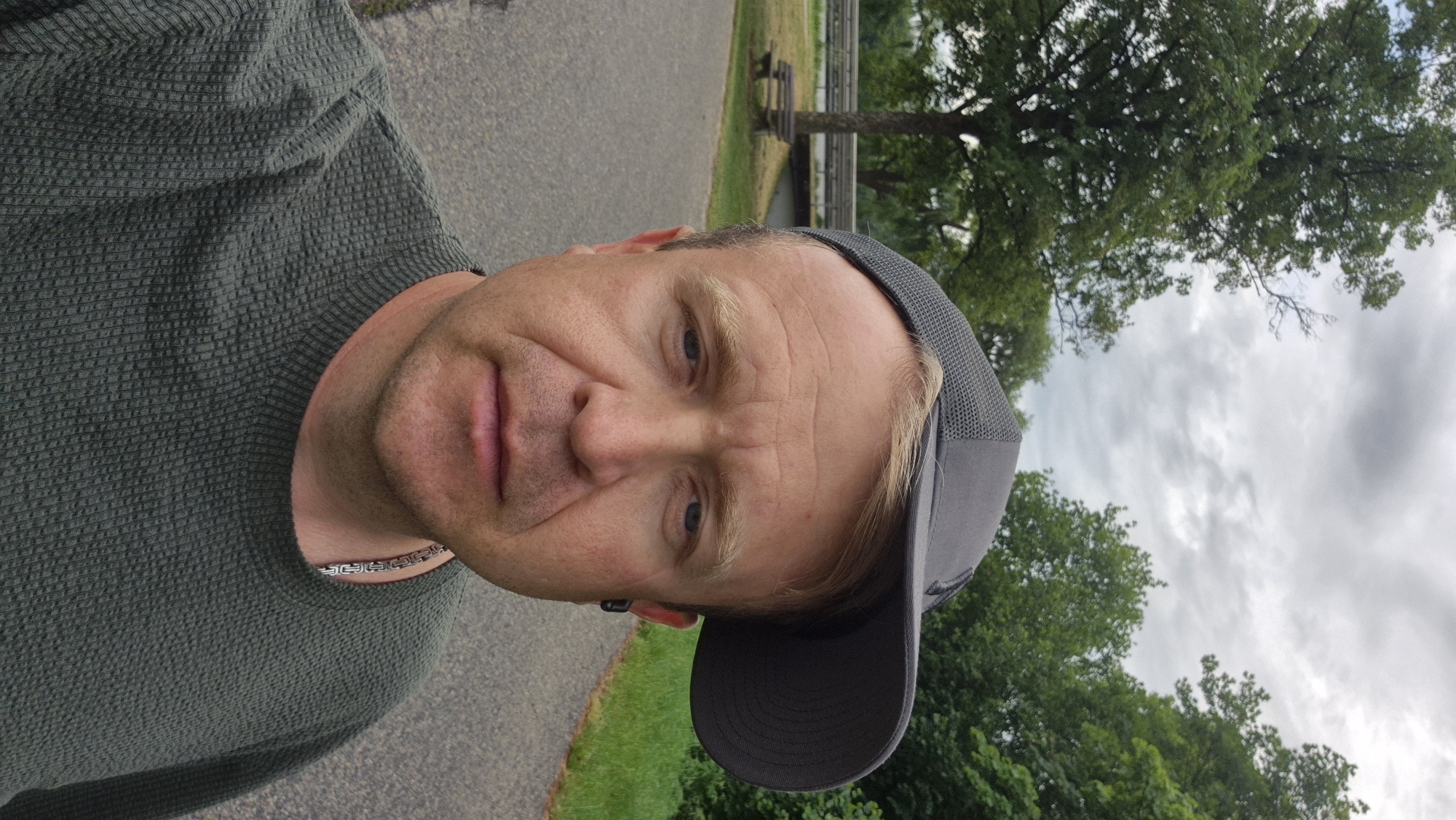 Man photographed in park setting in Ergolding, Germany