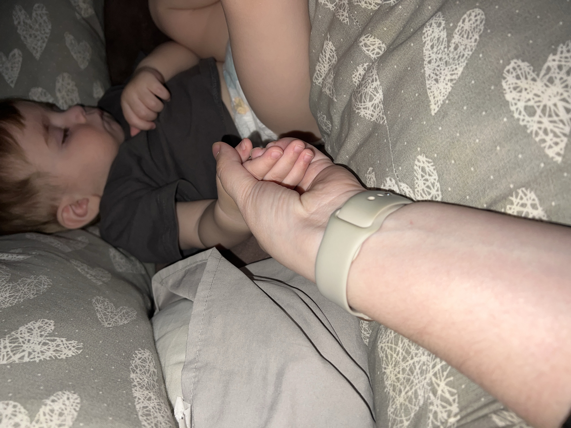 Domestic family moments captured in Noviy household over morning hours