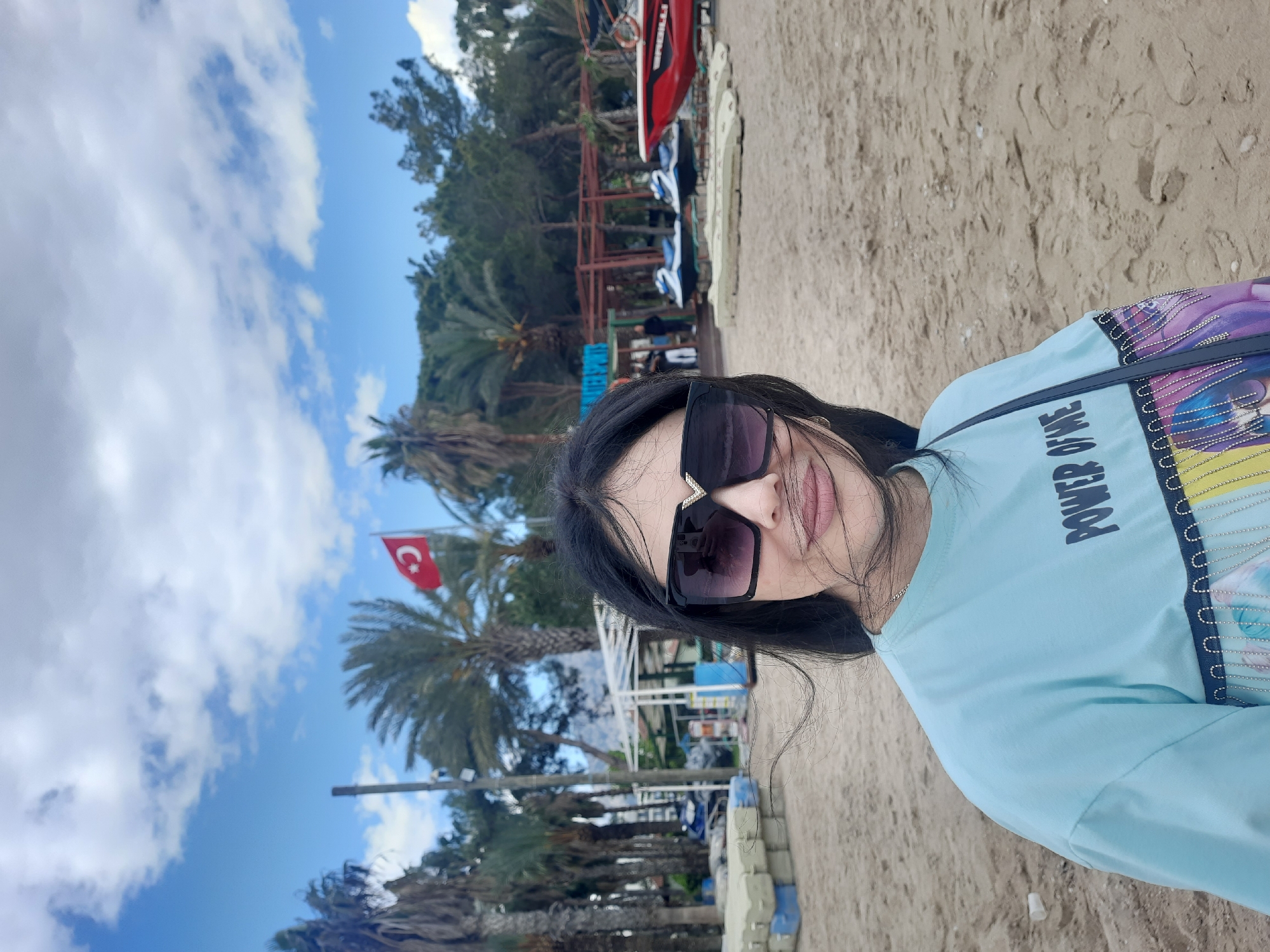 Beach day captured at Kemer Turkey resort