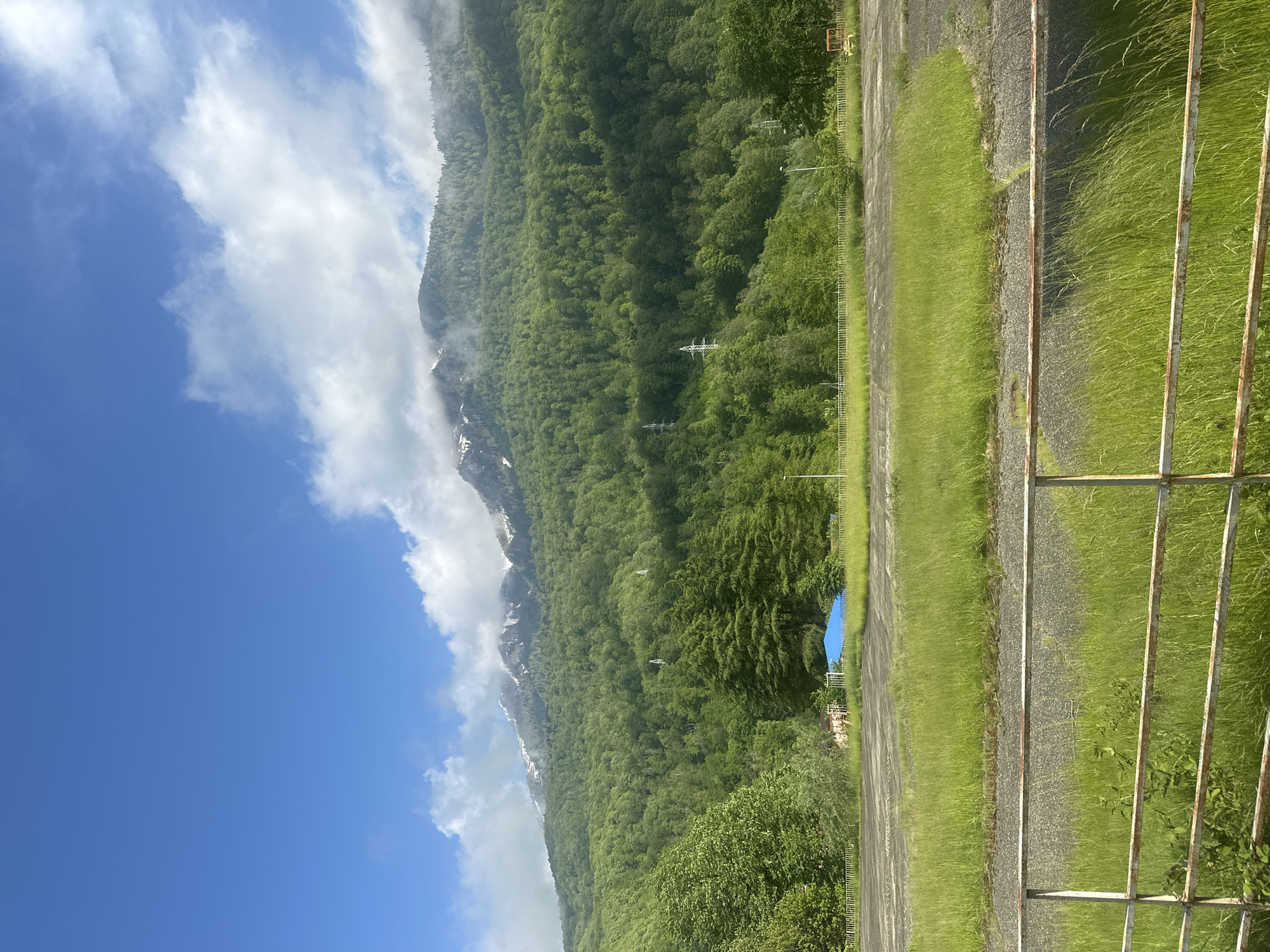 Mountain landscape documented in Krasnaya Polyana amid clouds