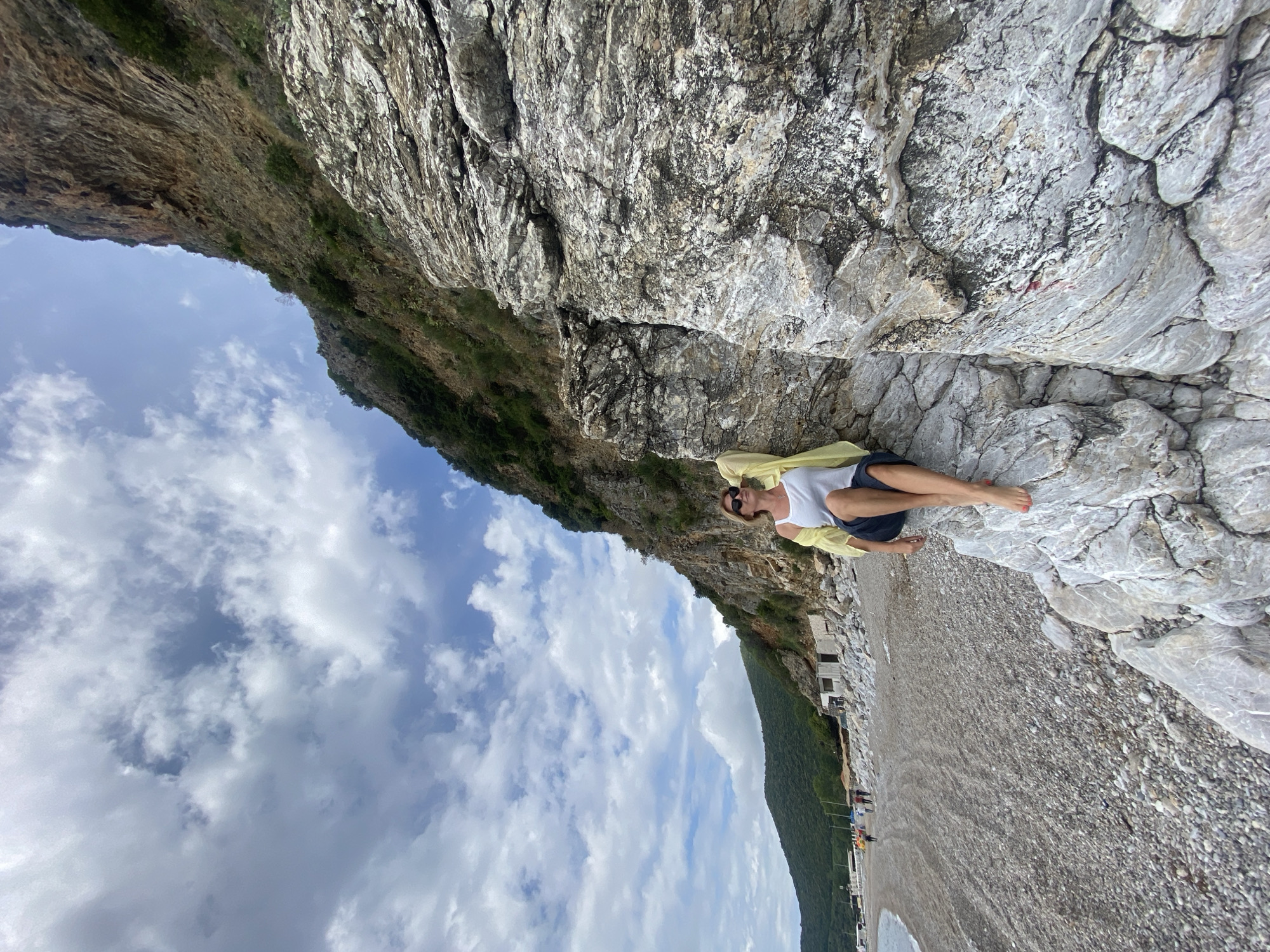 Morning leisure activities captured along Montenegro's Prijevor coastline