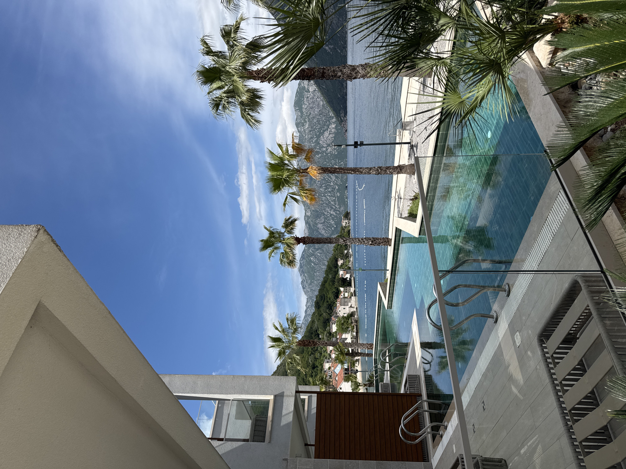 Morning coastal views documented in Prčanj, Montenegro