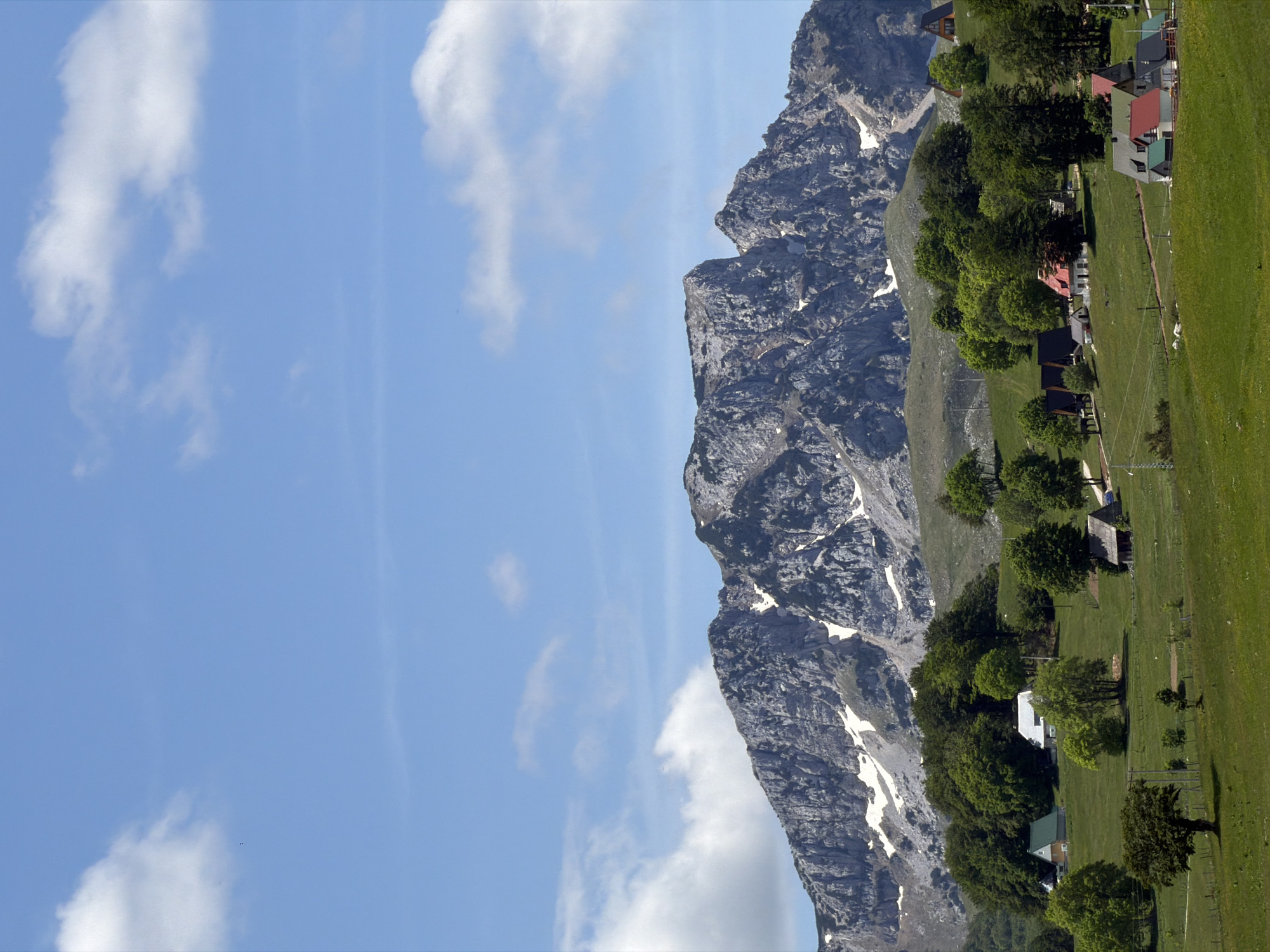 Clear skies with clouds observed over Javorje, Montenegro