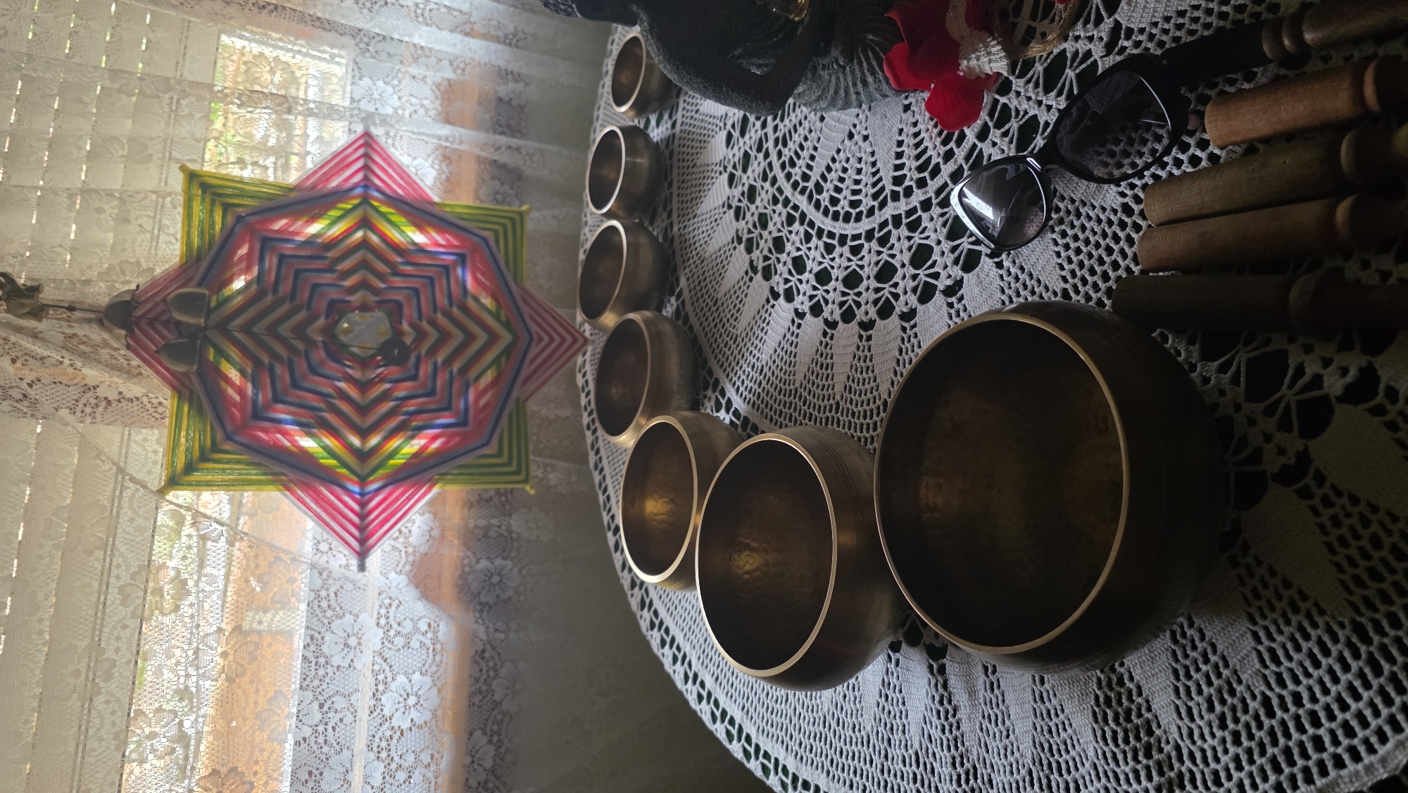 Early morning documentation of spiritual objects and landscape in Bulgaria