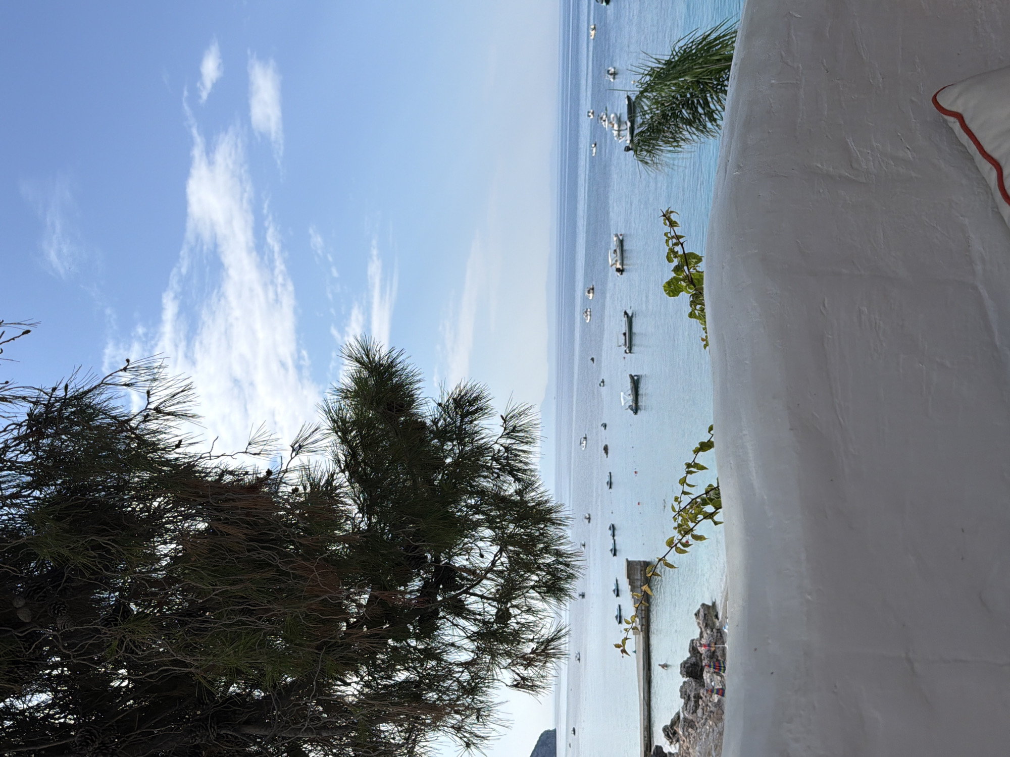 Lazy summer morning at a beach club in Himarë, Albania