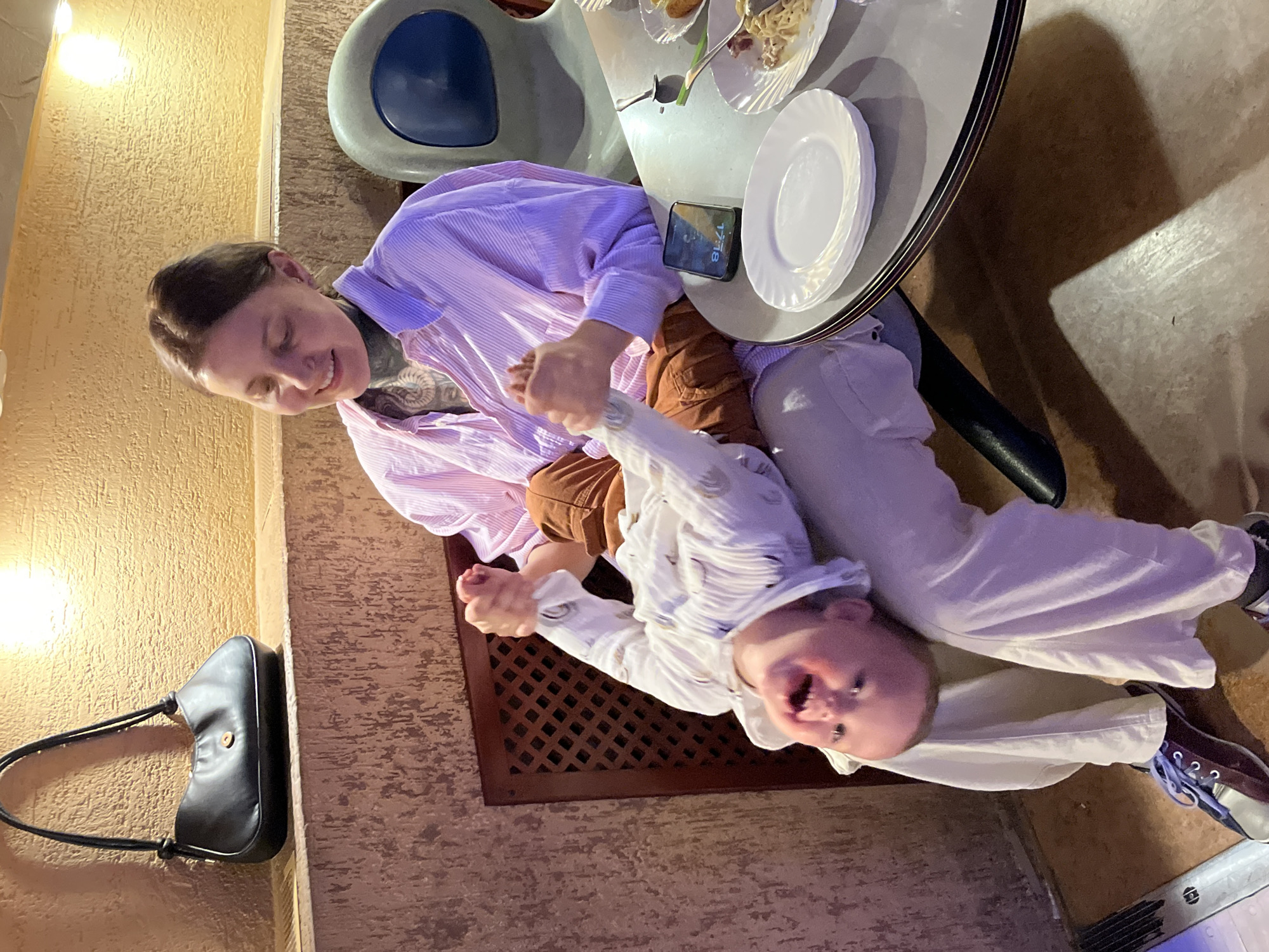 Family bowling outing captured in Chaikovsky, Russia