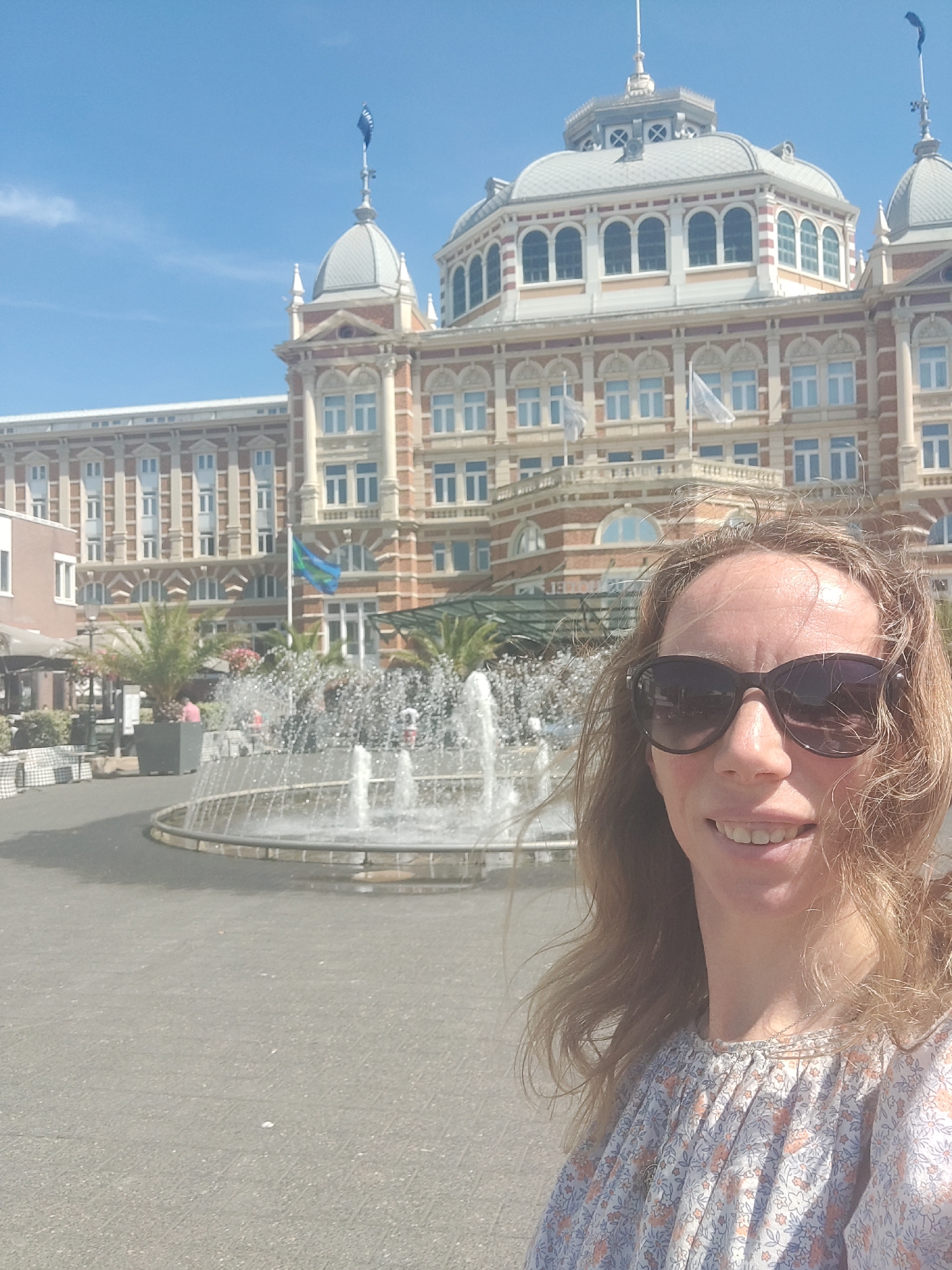 Summer afternoon along Scheveningen's seafront and casino plaza