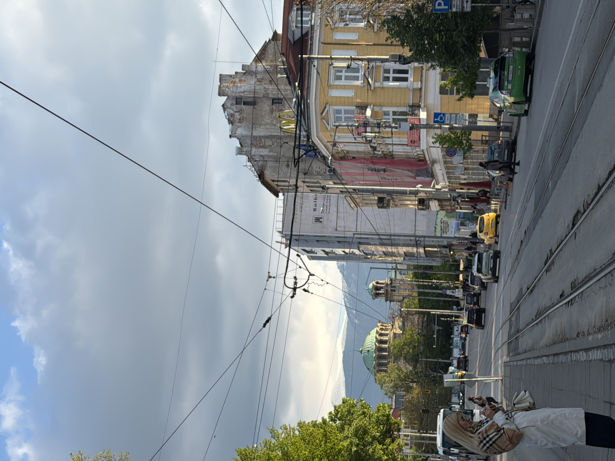 Sofia street scenes and historic church documented by witnesses