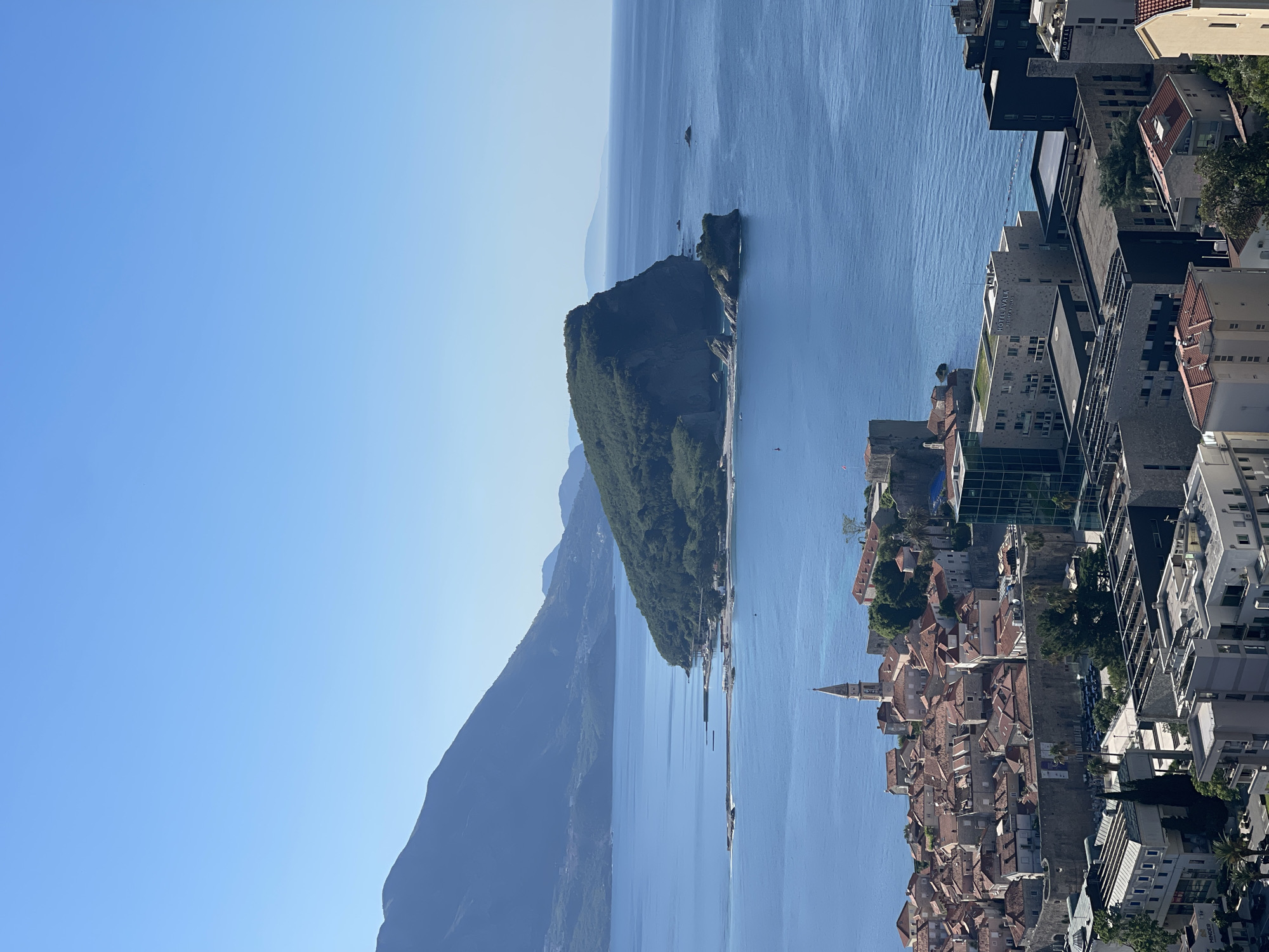 Morning view captured of Budva's historic old town