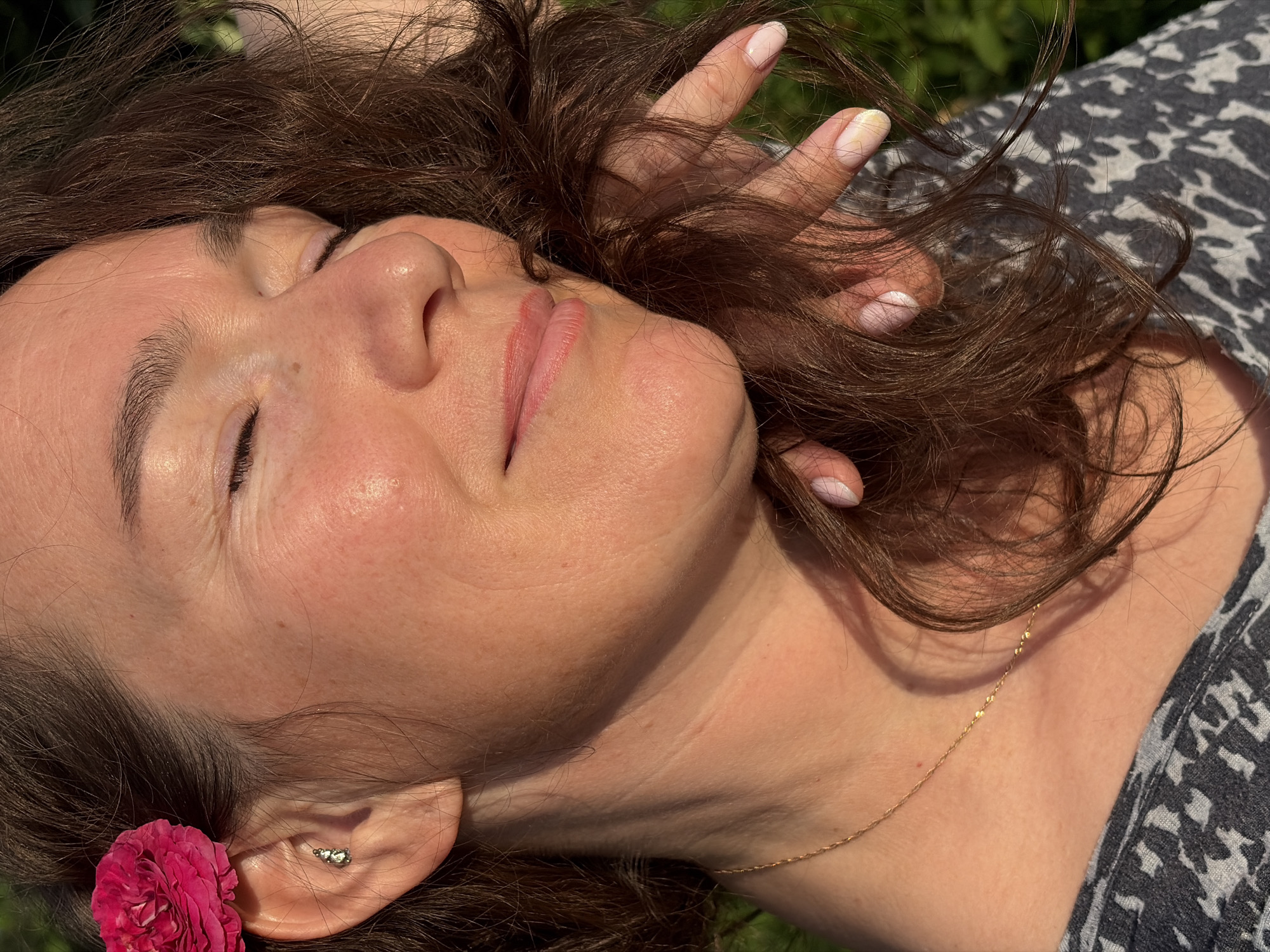 Lazy summer afternoon in rural Olkhovka, flowers and golden light
