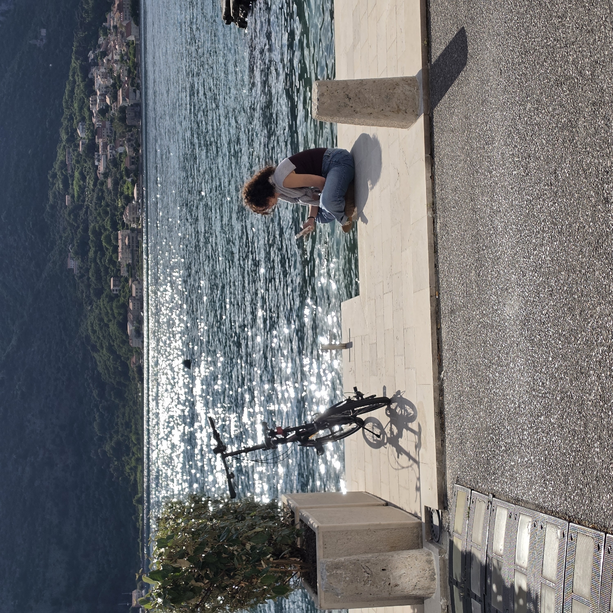 Everyday life captured in coastal Montenegro town