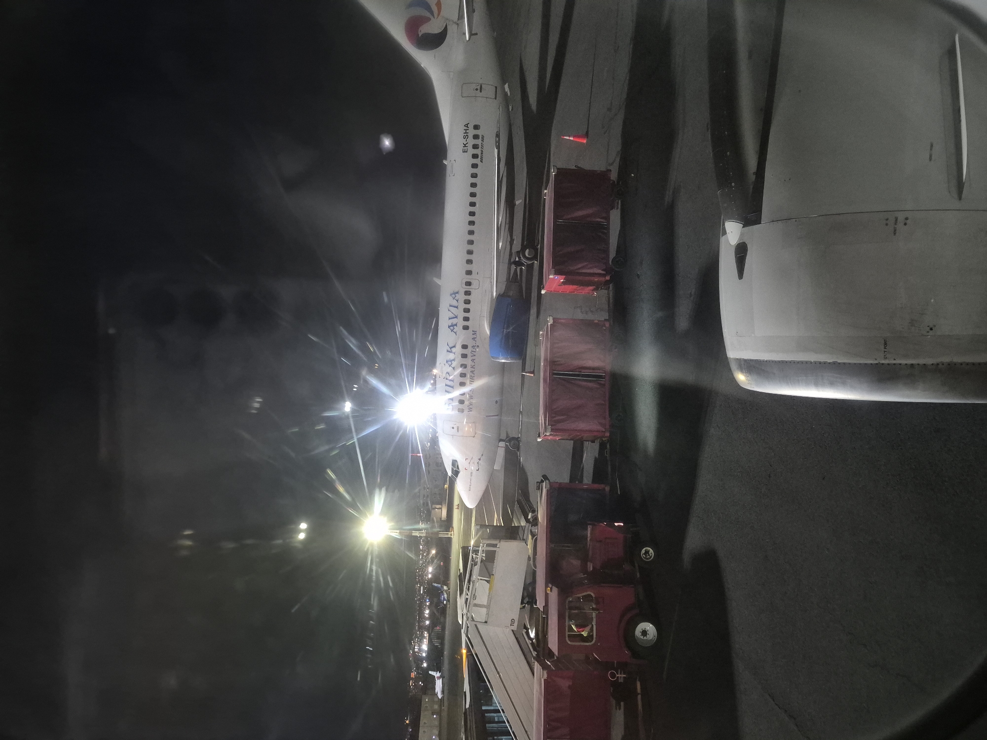 Suraj Avia Boeing 737 parked at Yerevan airport