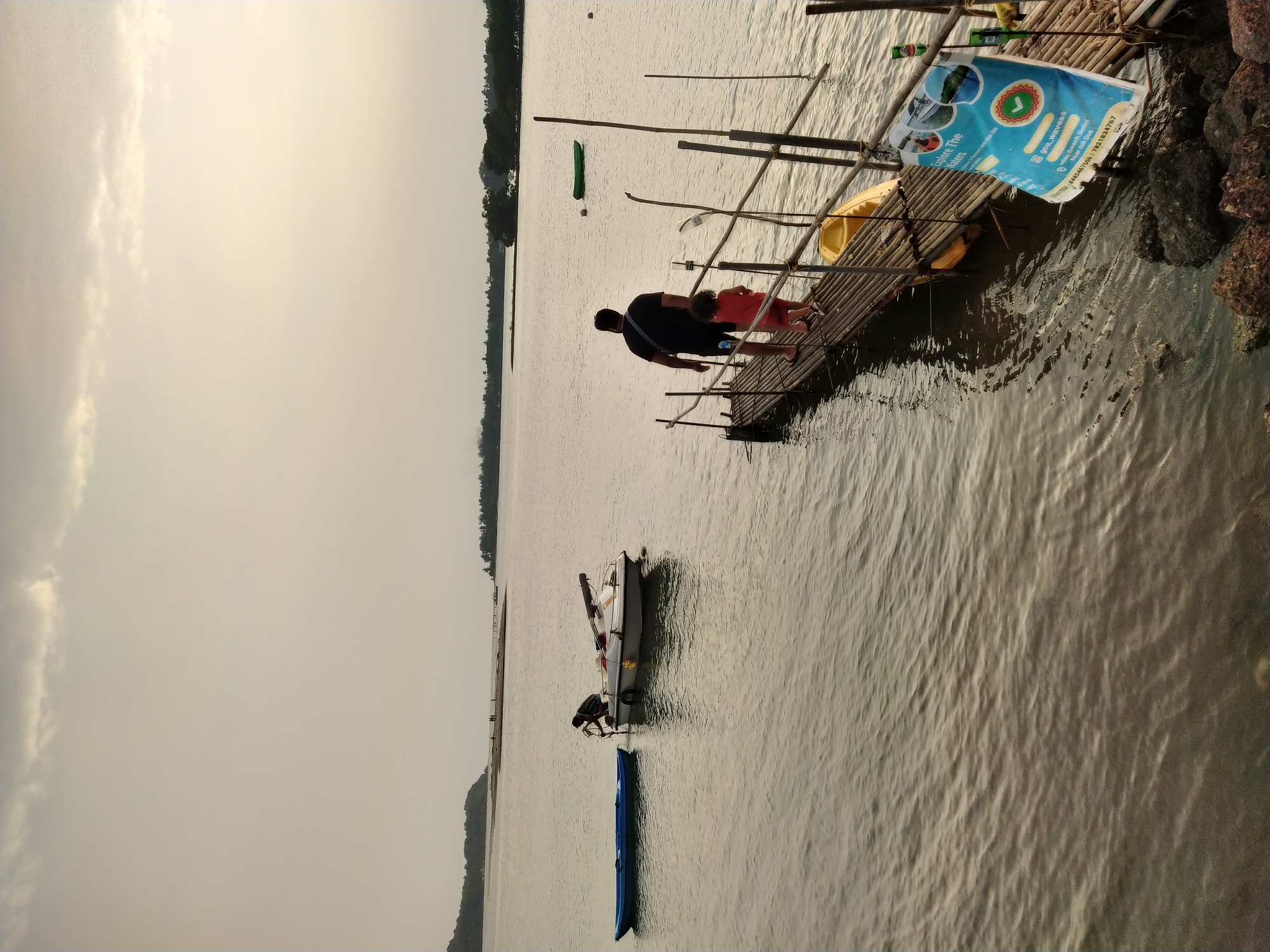 Kayaking and boating activities observed at Badem waterfront