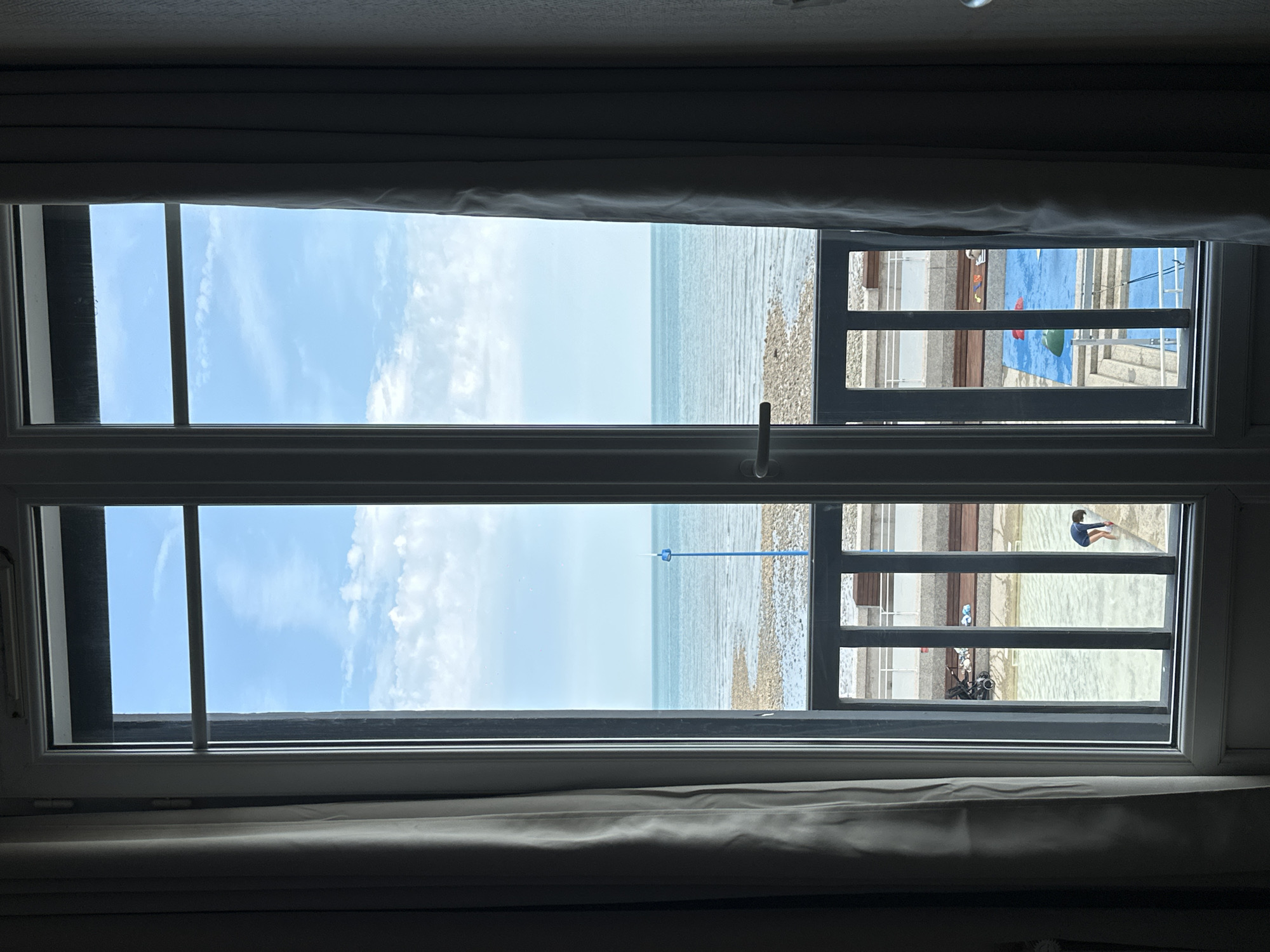 Morning views from a seaside room in Saint-Valery-en-Caux