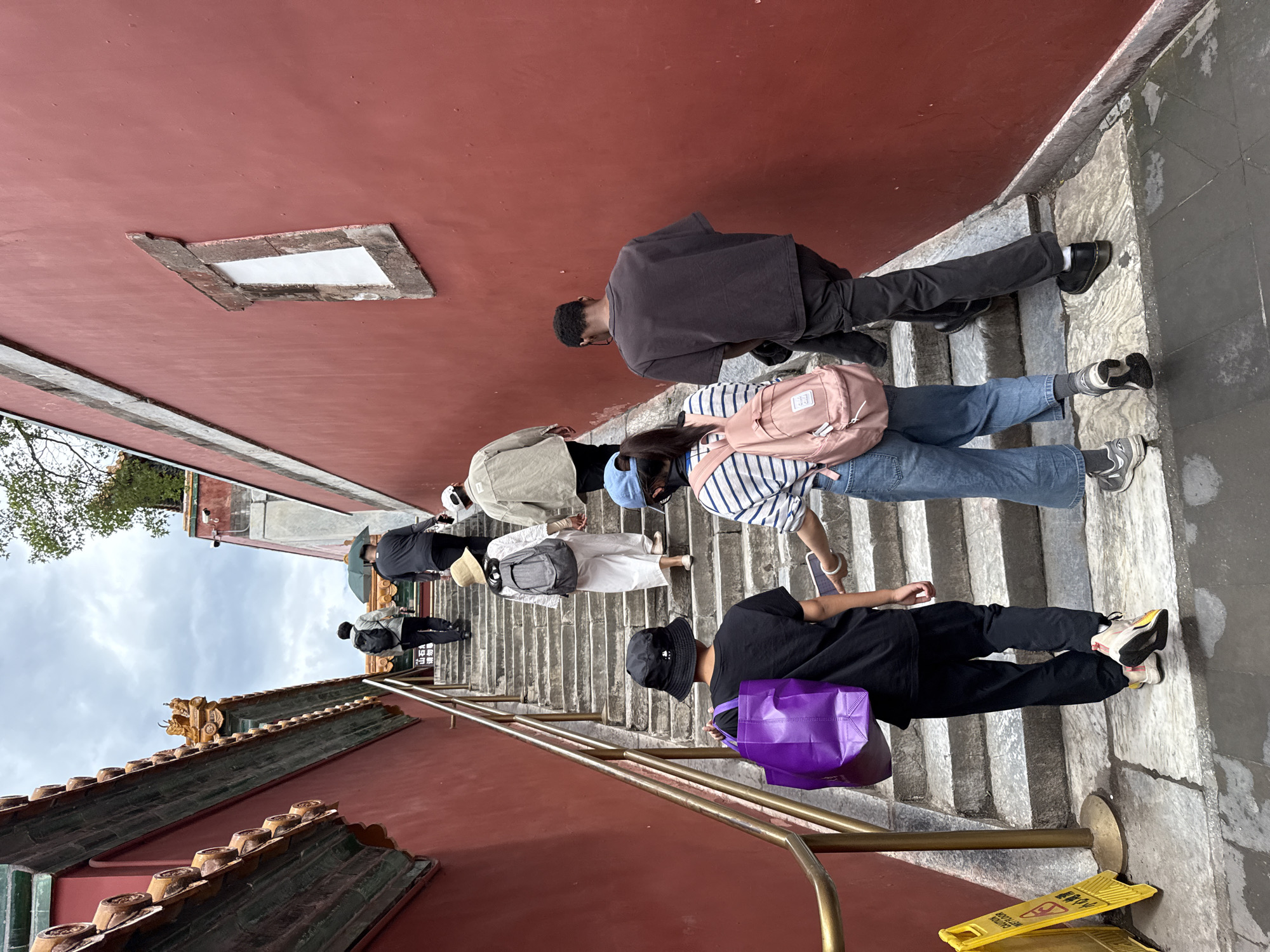 Early morning visitors explore Summer Palace in Beijing