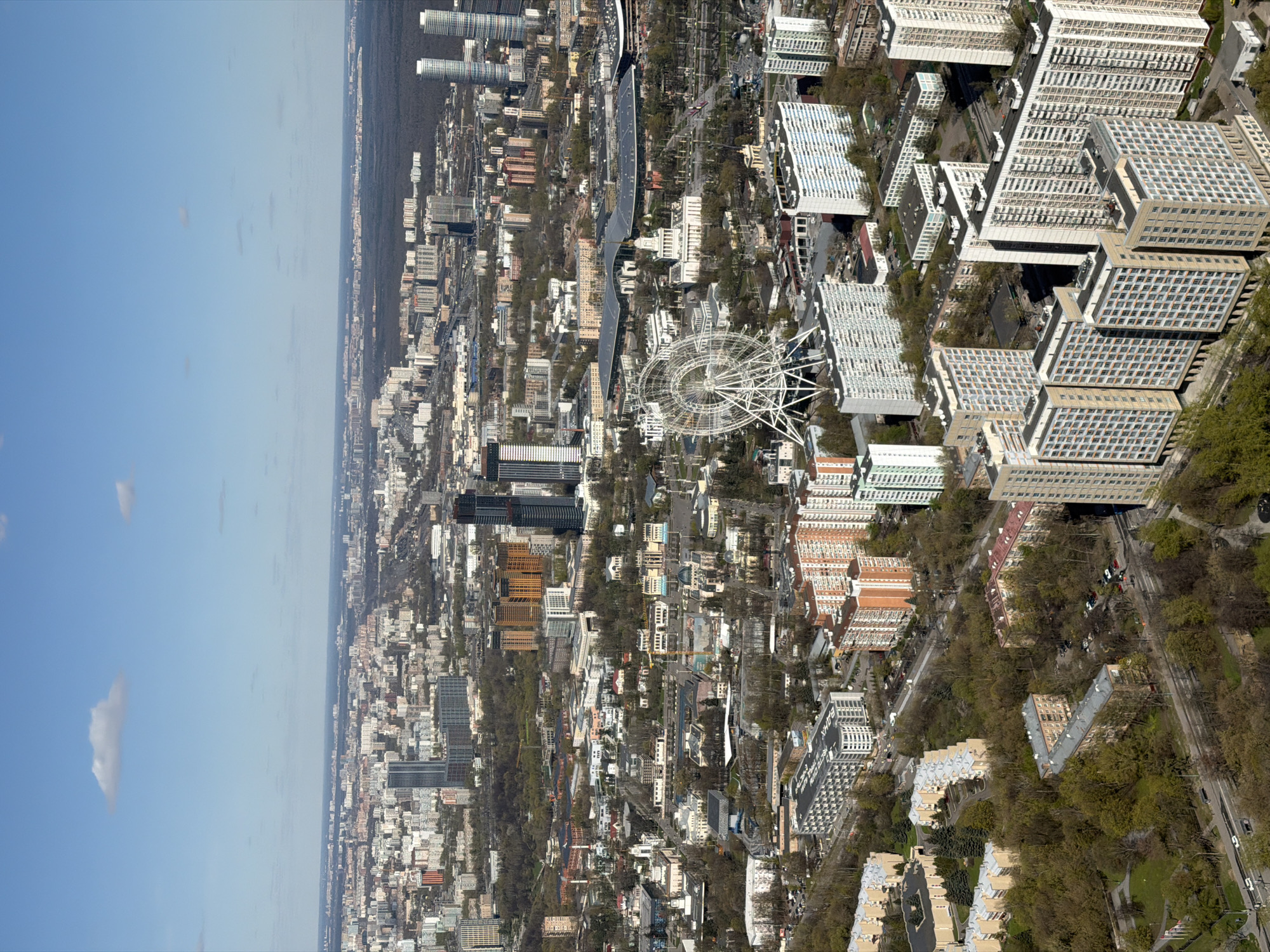 Visitors enjoy glass observation deck views in Khimki