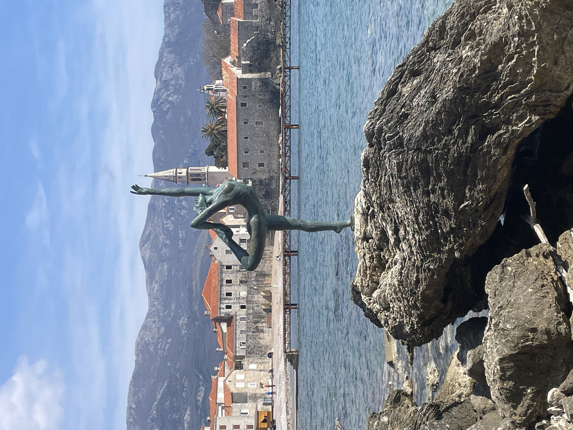 Tourist activities documented across Budva's coastal landmarks and marina