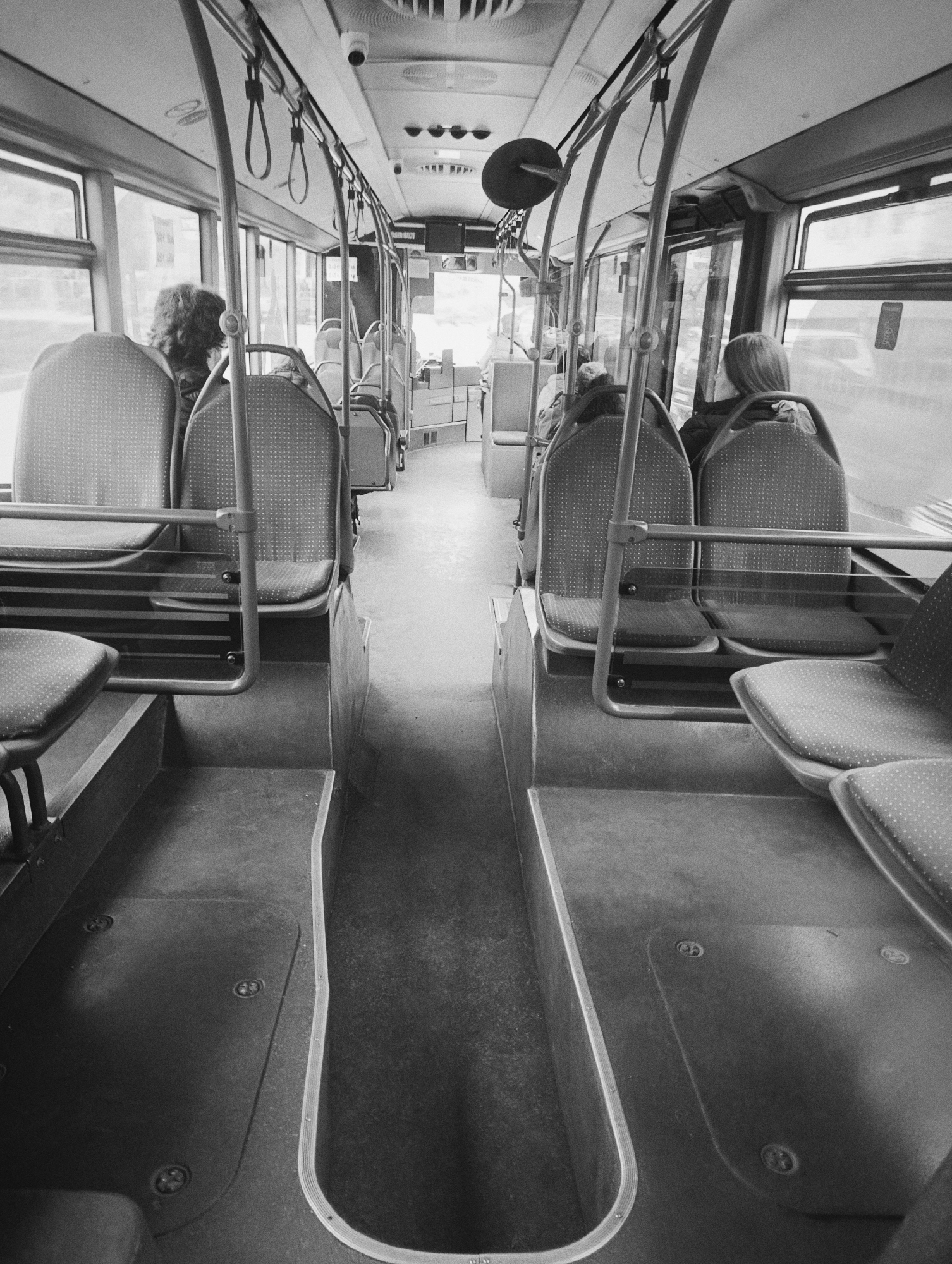 Early morning bus ride documented in Kardzhali Bulgaria