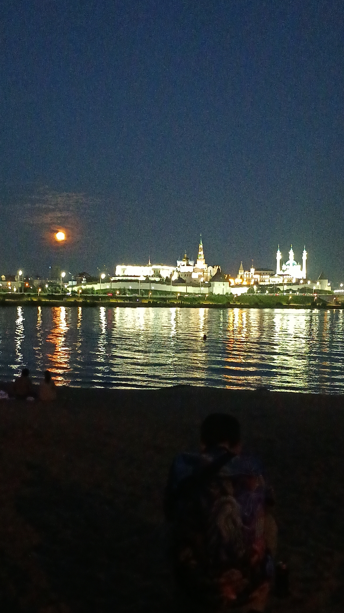 Summer evening around Kazan's parks, riverfront, and landmarks