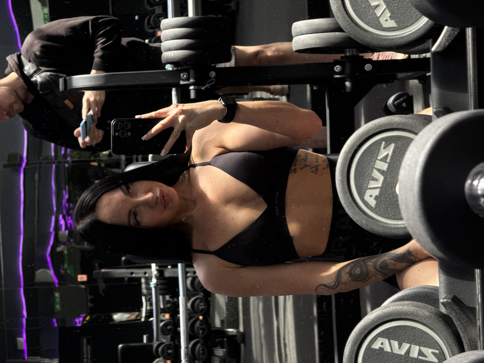 Woman's workout session documented at Kazan gym