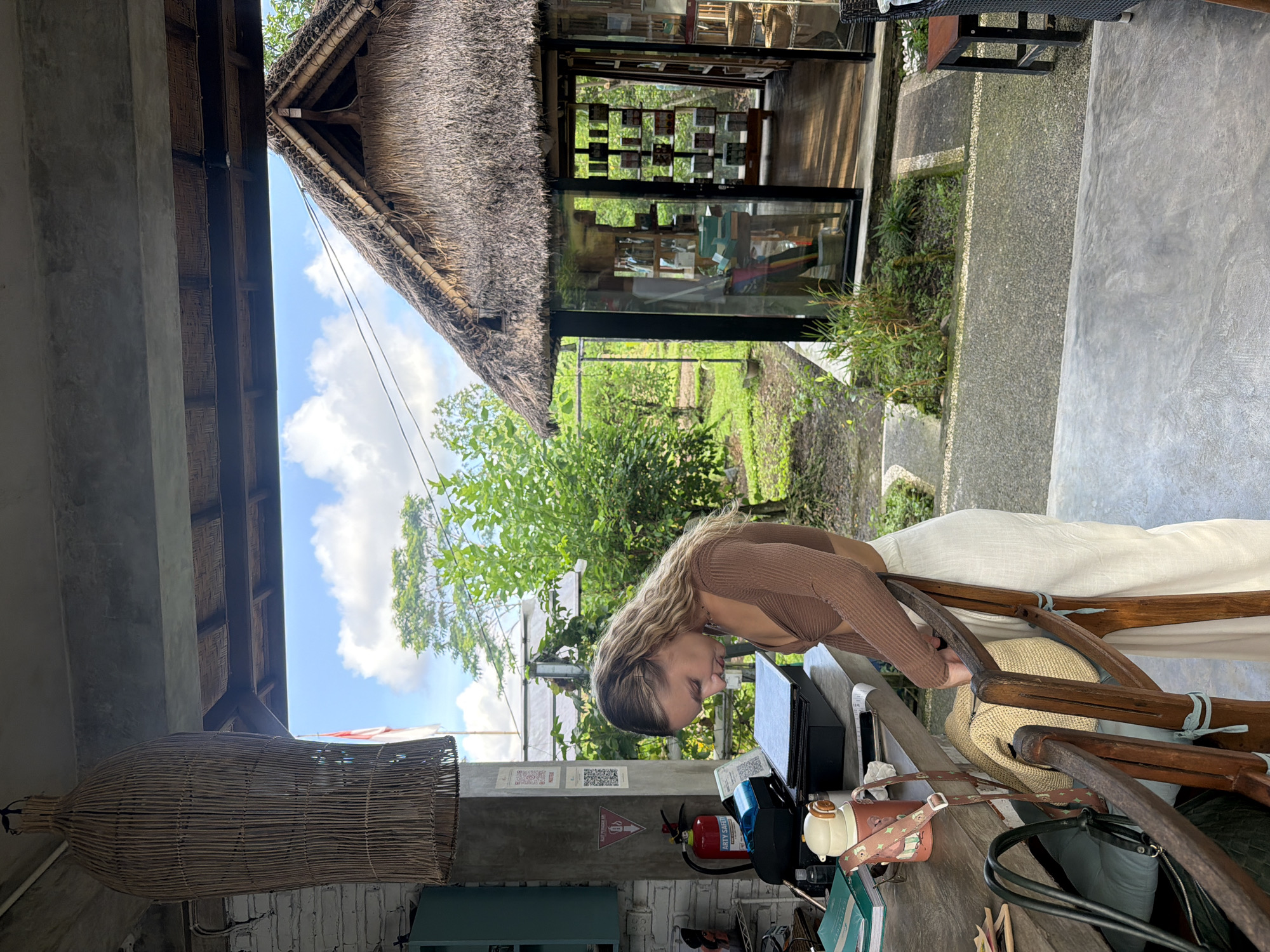 Morning life scenes around Ubud library and gardens